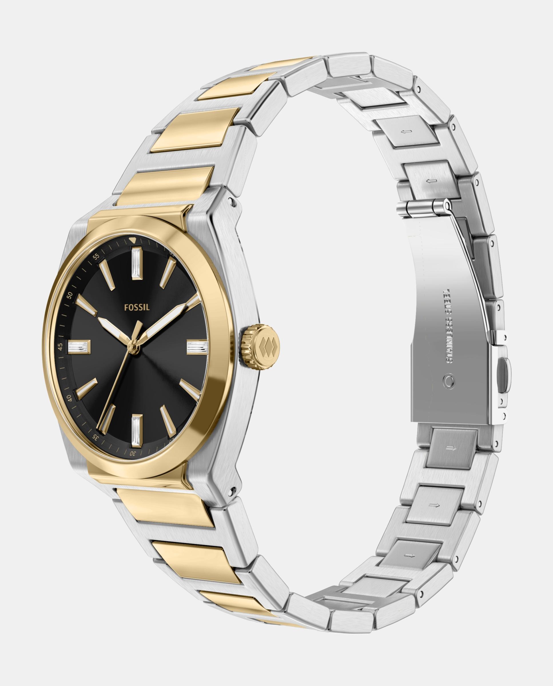 Reloj de mujer es5495 everett de acero inoxidable con tres agujas - Fossil - Dorado Dorado-4