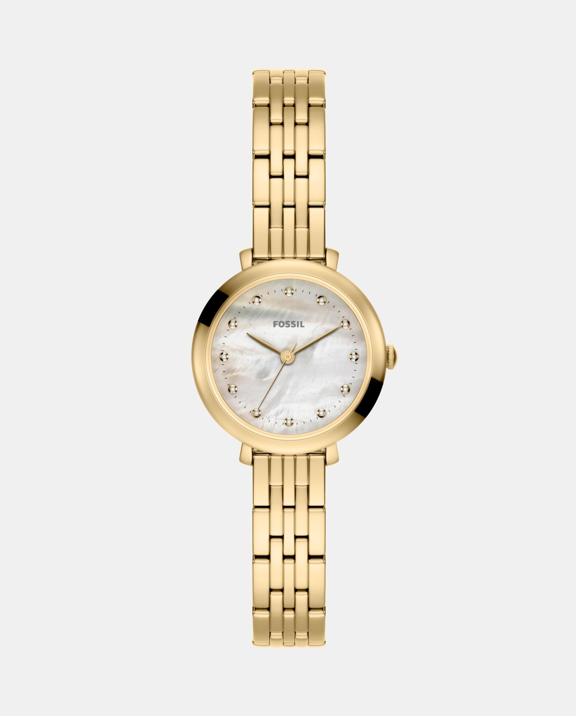 Imagen 0 de Reloj de mujer es5501 everett de acero inoxidable con tres agujas Dorado