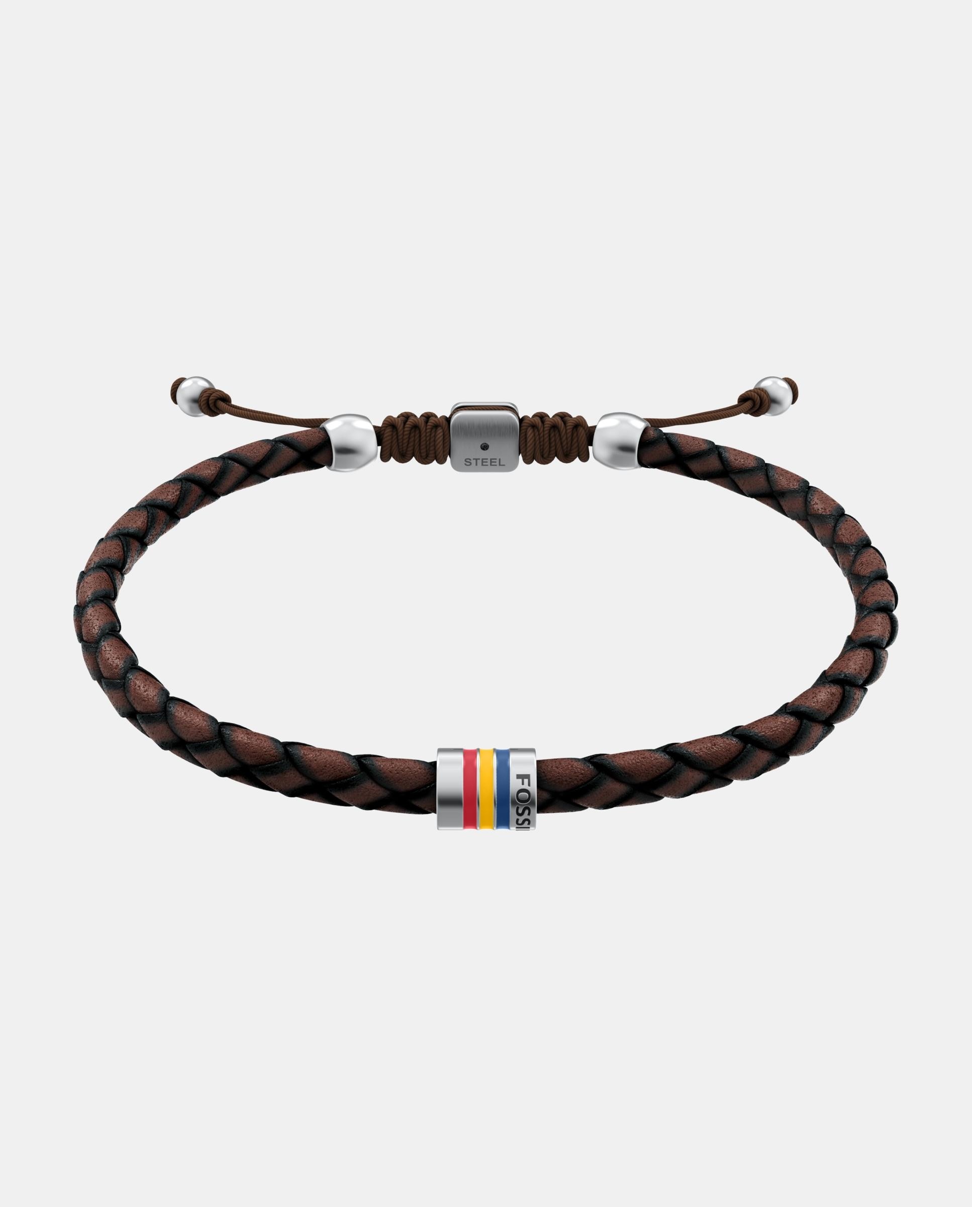 Imagen 0 de Pulsera de mujer jf05022040 de hombre de estaciones everett con esmalte de piel Marrón