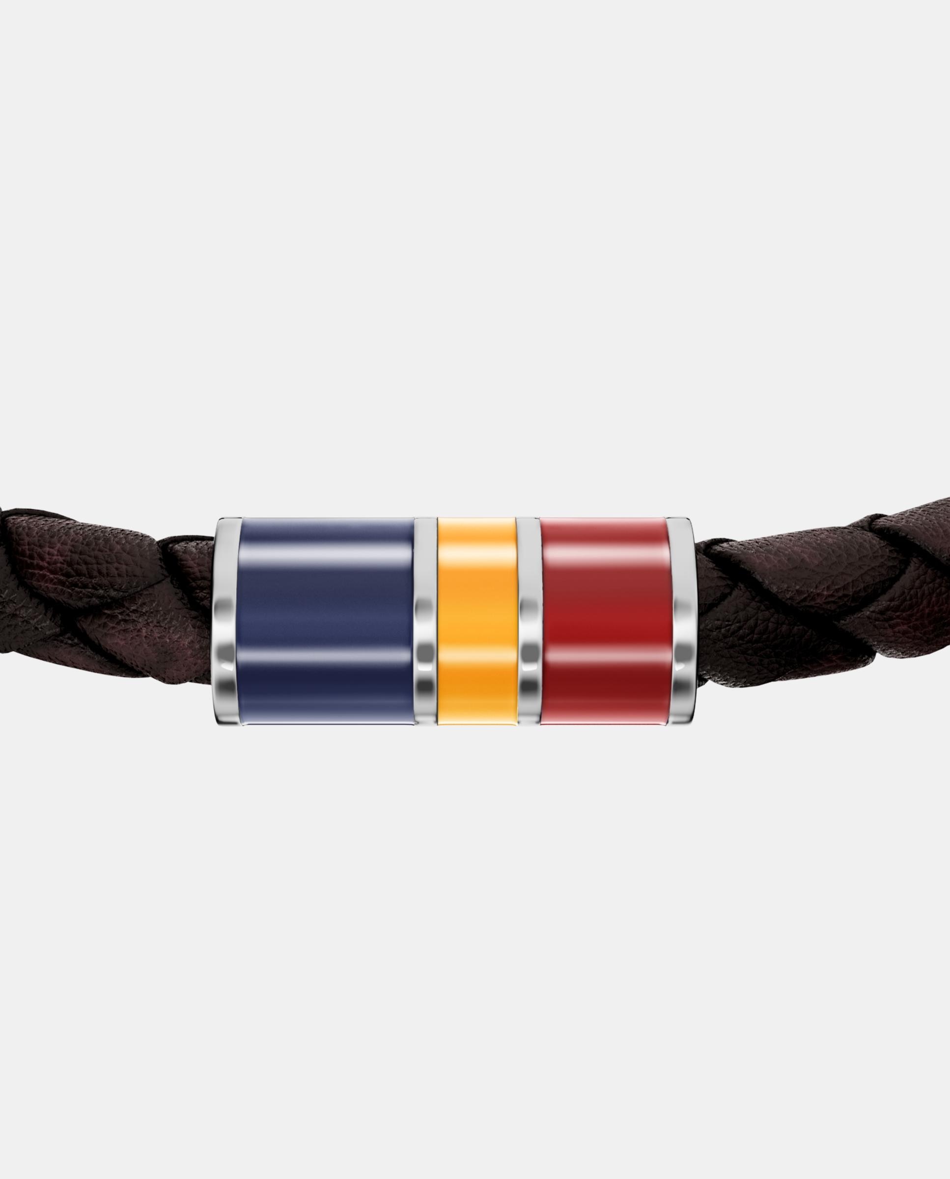 Pulsera de mujer jf05022040 de hombre de estaciones everett con esmalte de piel - Fossil - Marrón Marrón-2