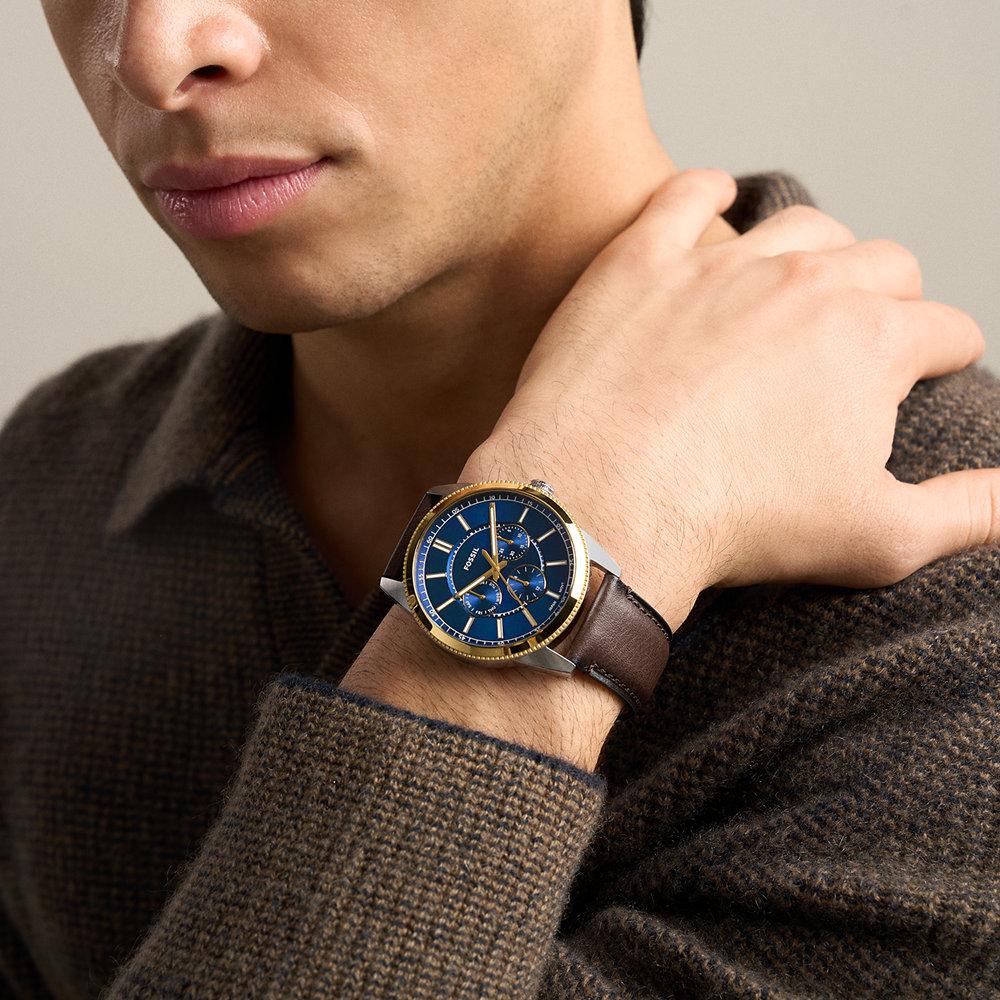 Reloj de hombre fs6192 townsman big tic de piel - Fossil - Plateado Plateado-5