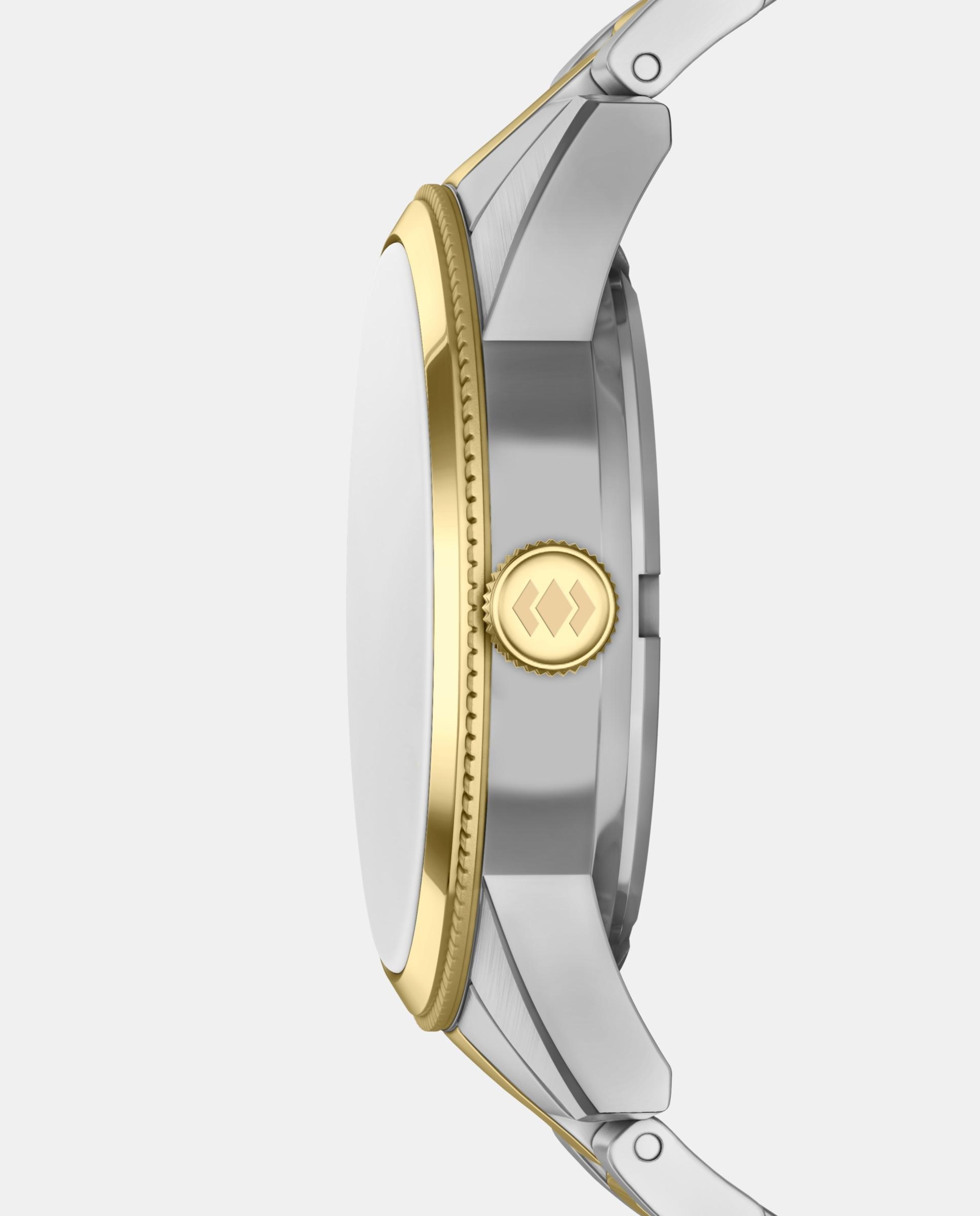Reloj de hombre multifunción pearson de piel - Fossil - Dorado Dorado-3