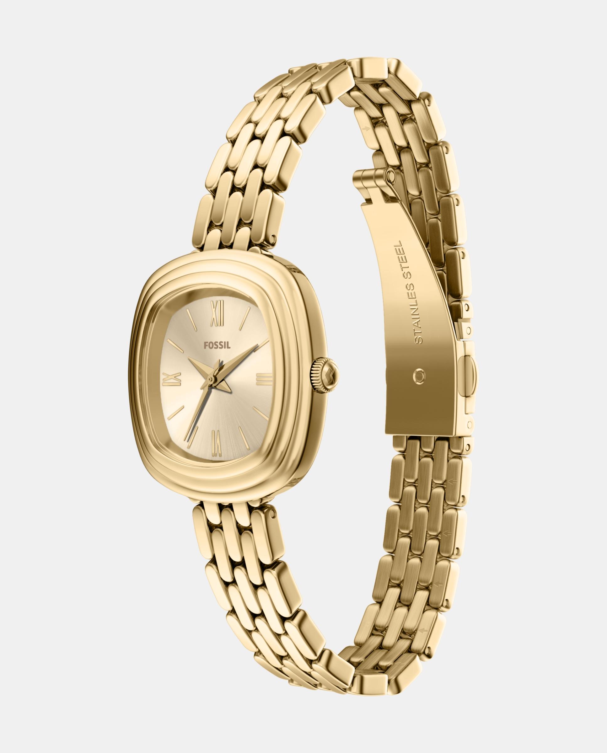 Reloj de mujer es5509 heidi de acero inoxidable con tres agujas - Fossil - Dorado Dorado-4