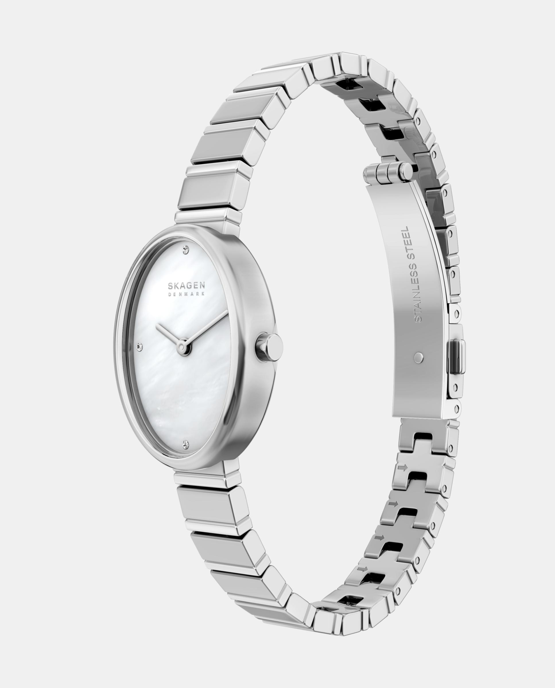 Reloj de mujer skw3182 mellem micro de acero inoxidable con dos agujas - Skagen - Dorado Dorado-4
