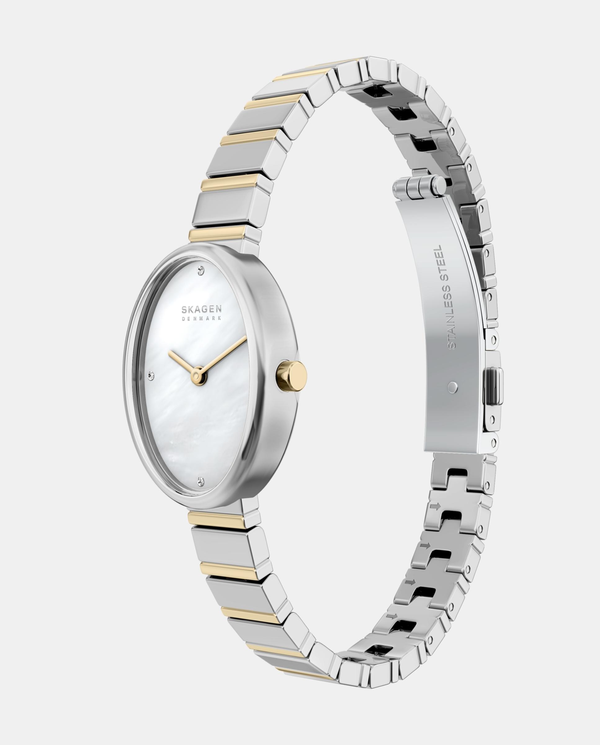 Reloj de mujer skw3198 mellem micro de acero inoxidable con dos agujas - Skagen - Plateado Plateado-4