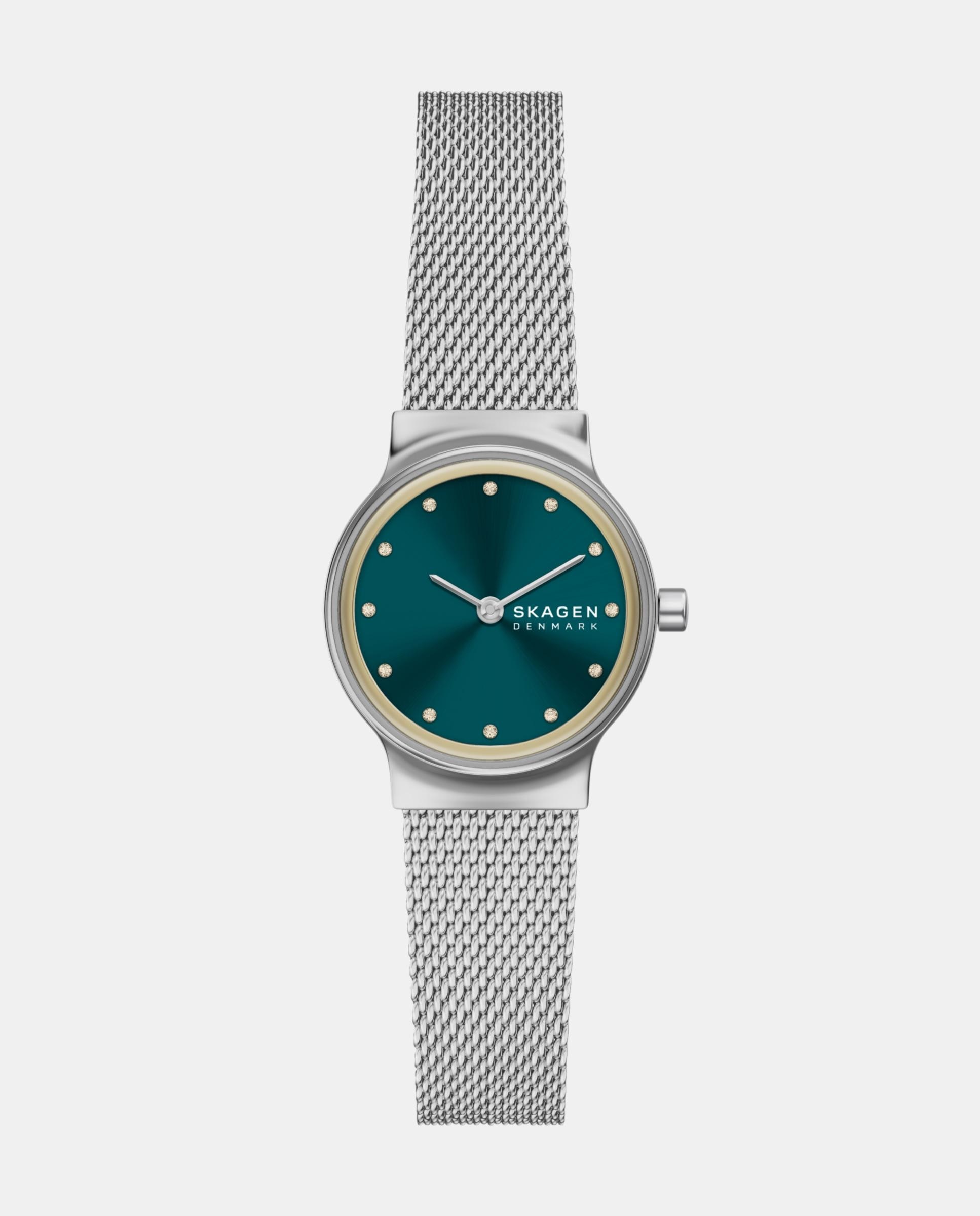 Imagen 0 de Reloj de mujer mellem micro de acero inoxidable con dos agujas Plateado