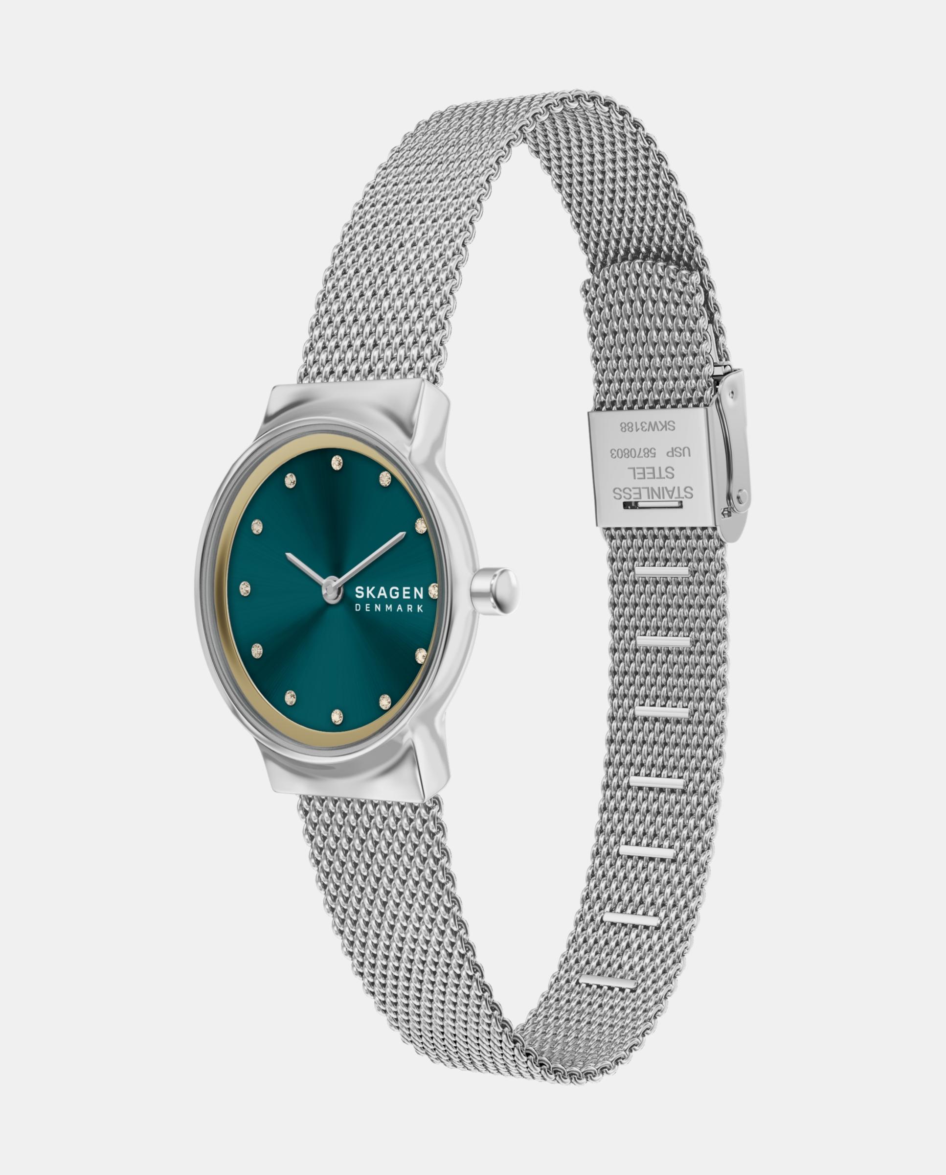 Reloj de mujer skw3188 mellem micro de acero inoxidable con dos agujas - Skagen - Plateado Plateado-4