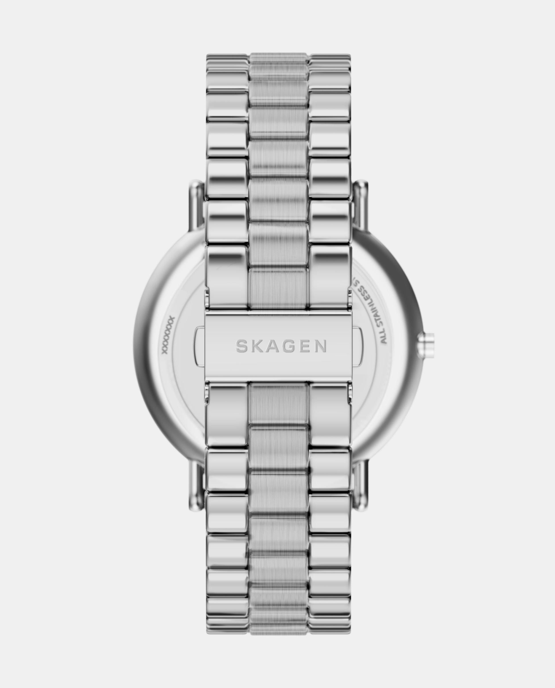 Reloj de mujer skw6950 anita ovalado de acero inoxidable con dos agujas - Skagen - Plateado Plateado-2