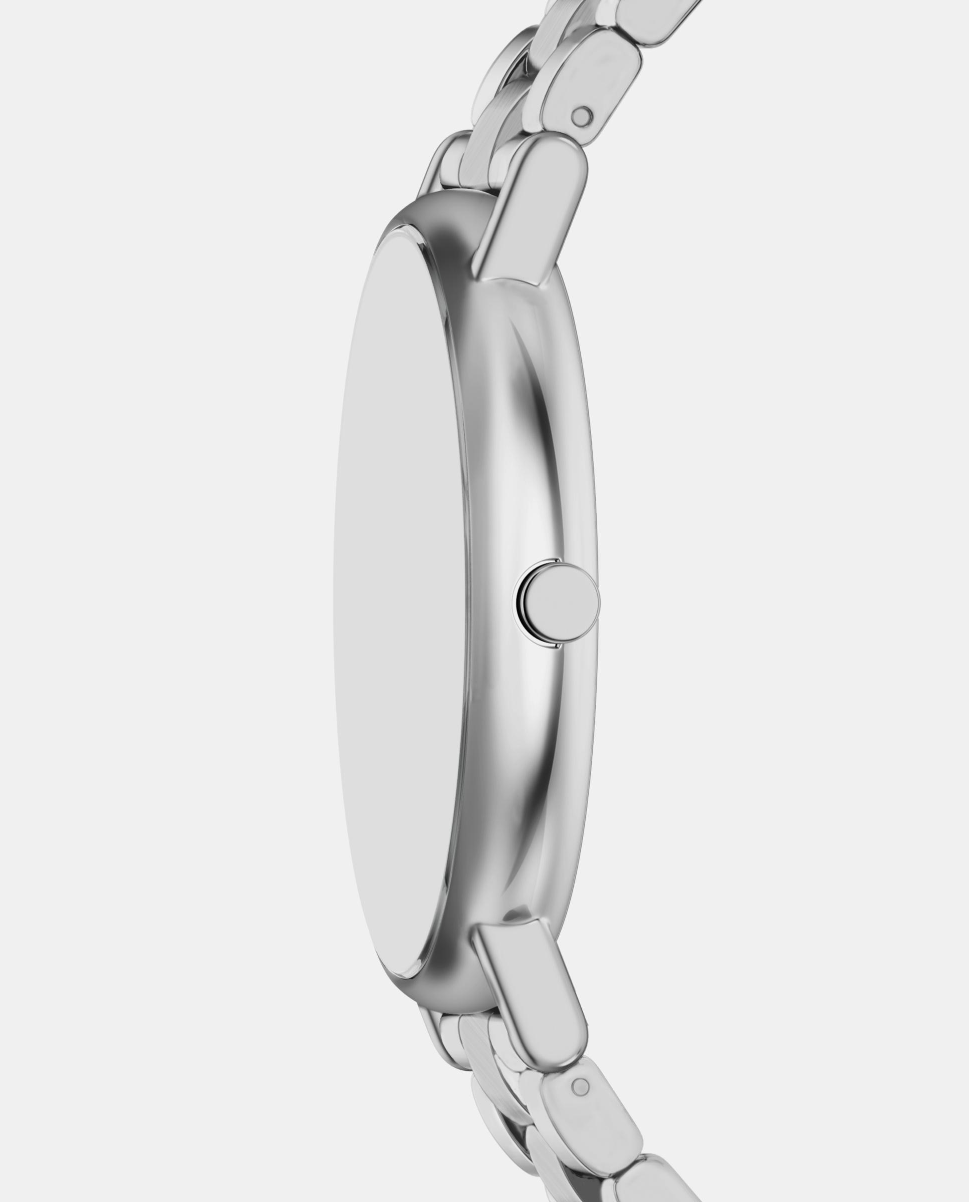 Reloj de mujer skw6950 anita ovalado de acero inoxidable con dos agujas - Skagen - Plateado Plateado-3