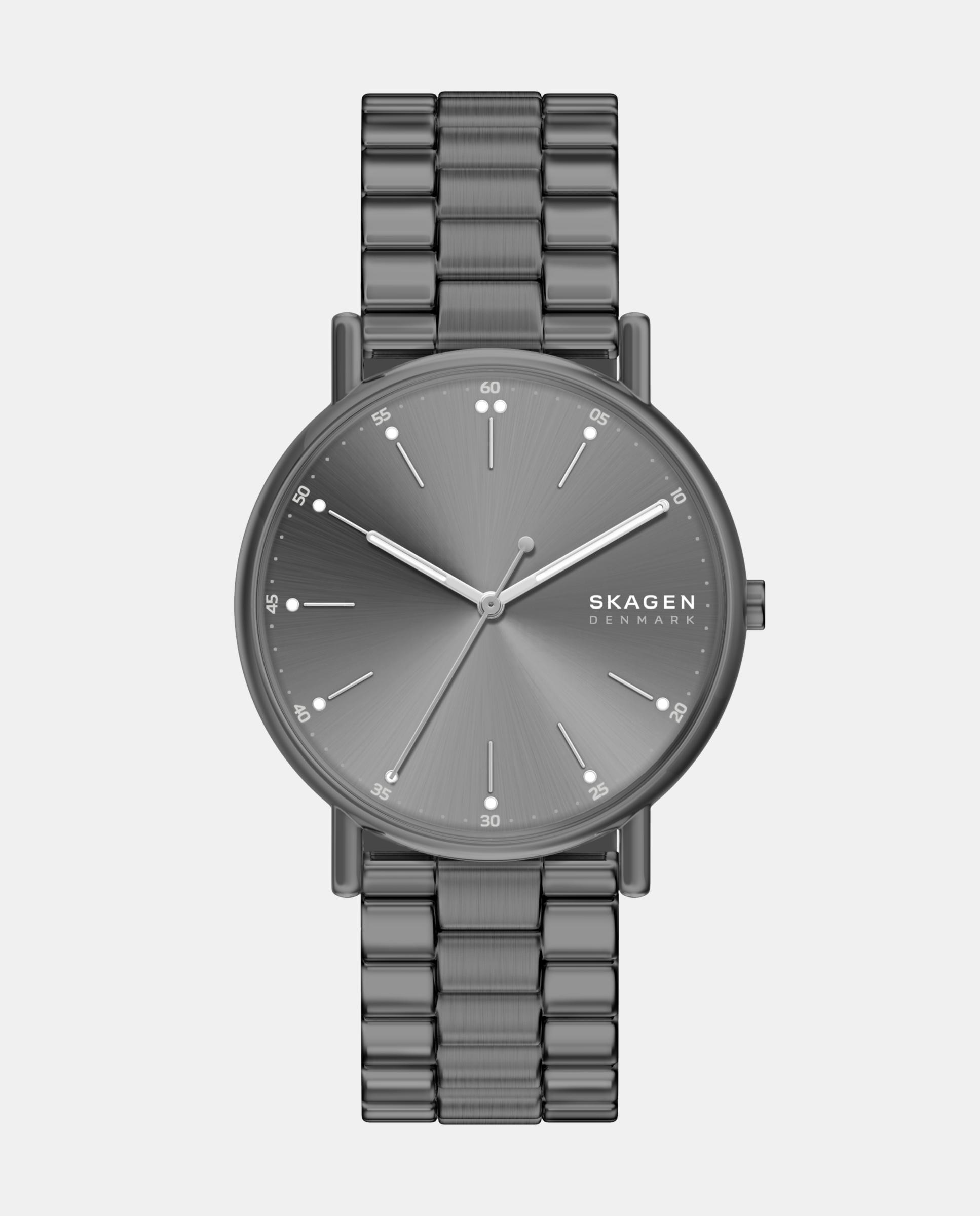 Imagen 0 de Reloj de hombre signatur de acero inoxidable con tres agujas Plateado