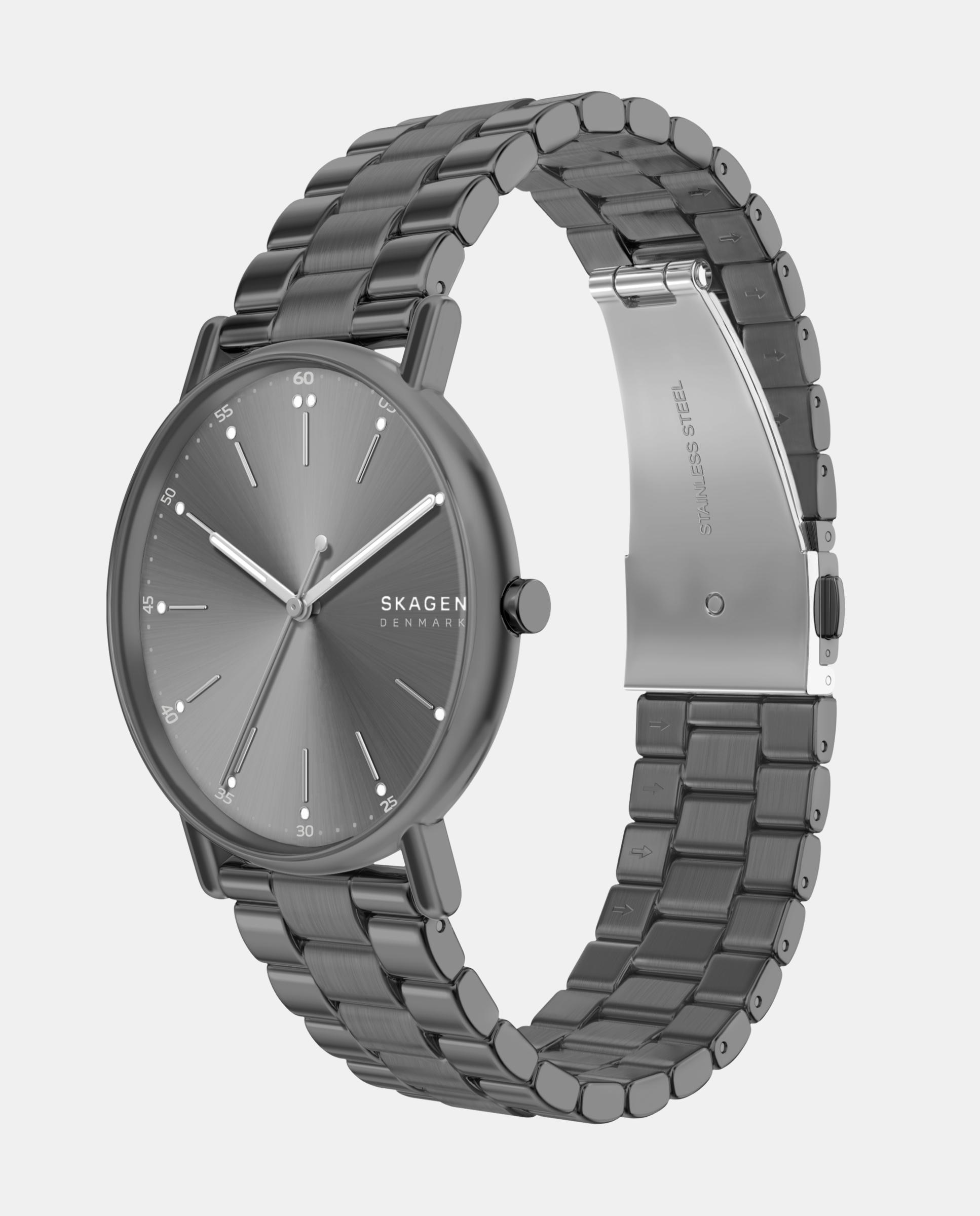 Reloj de hombre skw6951 signatur de acero inoxidable con tres agujas - Skagen - Plateado Plateado-4