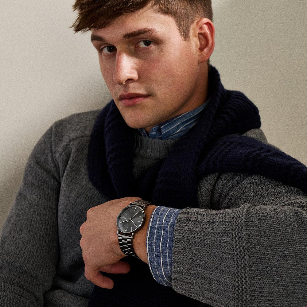 Reloj de hombre skw6951 signatur de acero inoxidable con tres agujas - Skagen - Plateado Plateado-5