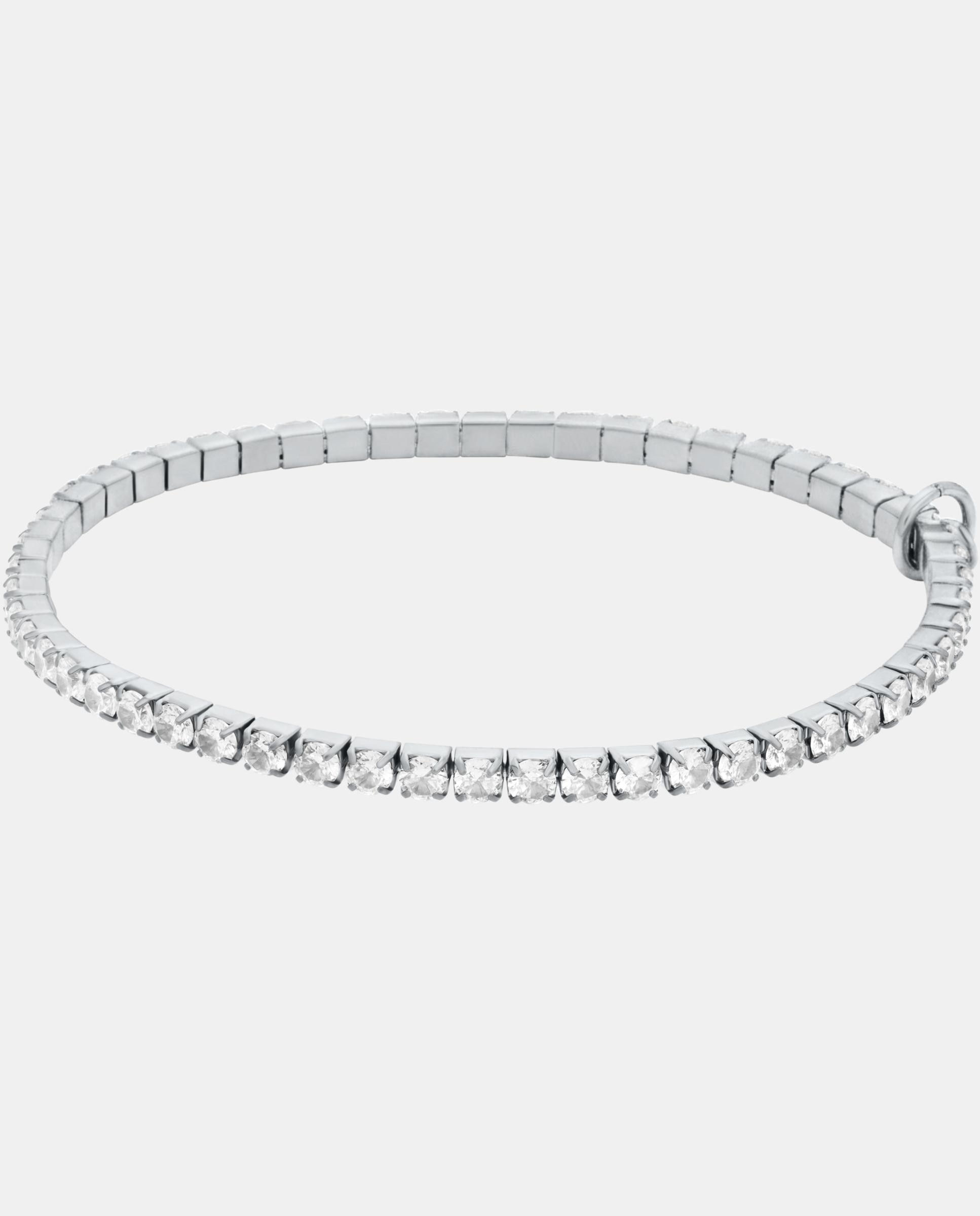 Pulsera de mujer de tenis elástica - Michael Kors - Plateado Plateado-1