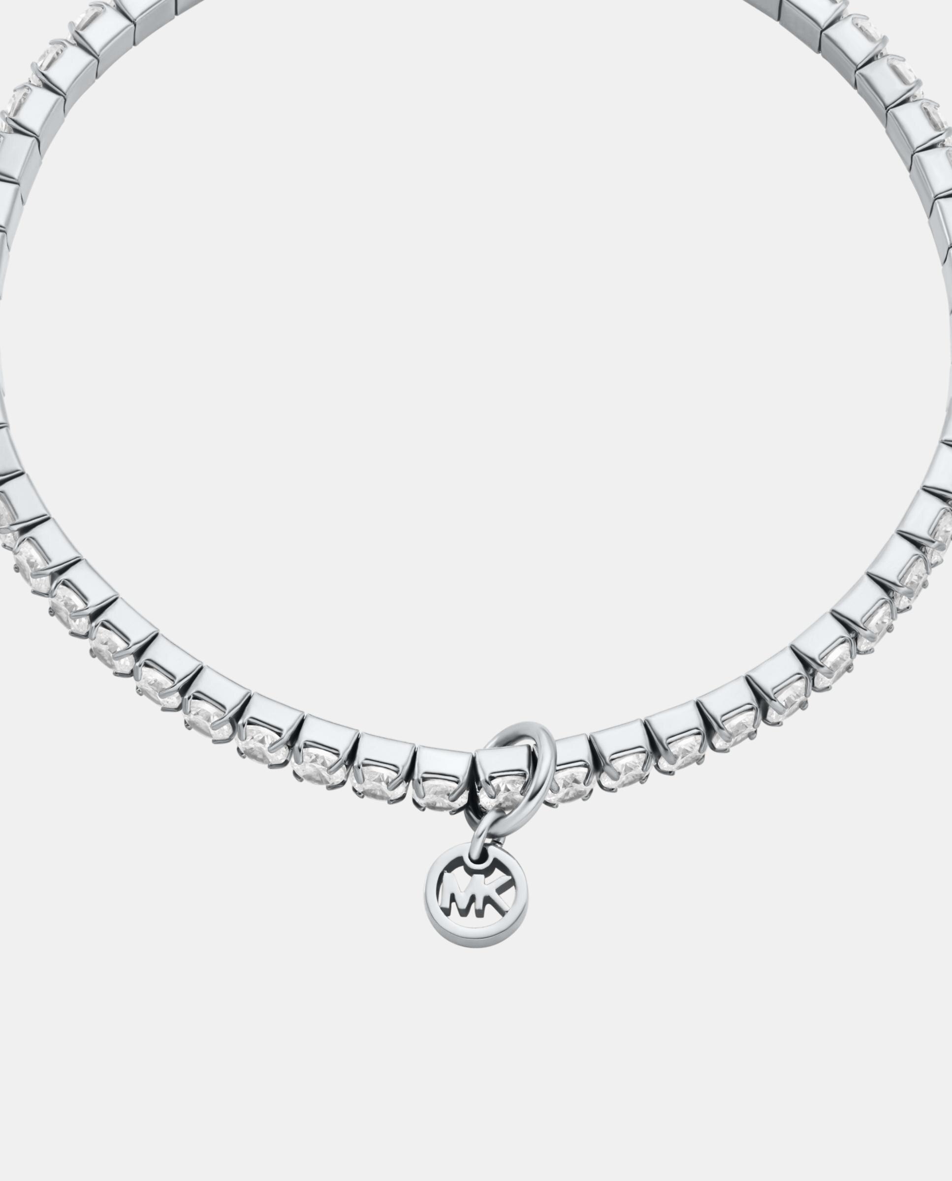 Pulsera de mujer de tenis elástica - Michael Kors - Plateado Plateado-2