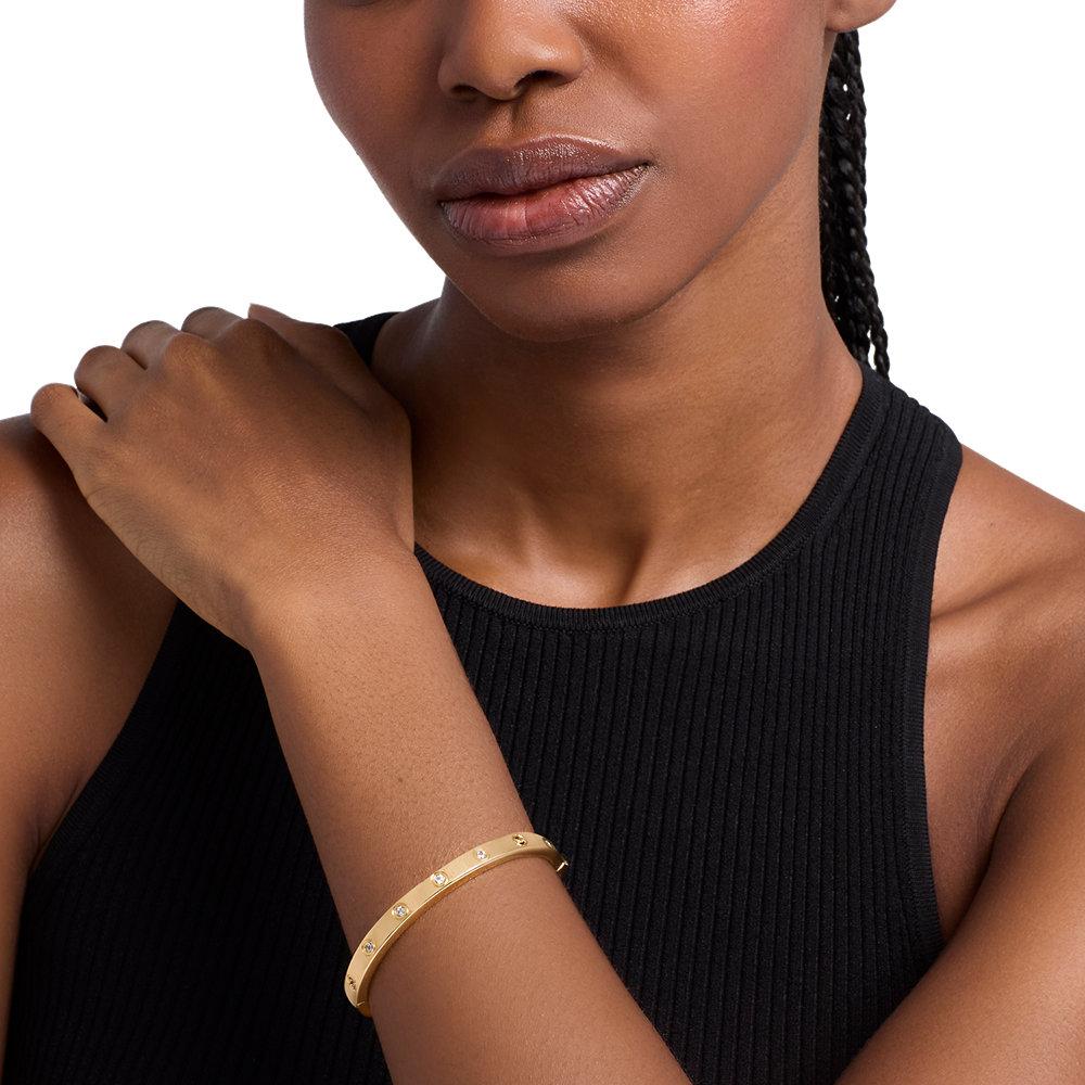 Pulsera de mujer tipo brazalete de estaciones con piedra - Michael Kors - Dorado Dorado-3