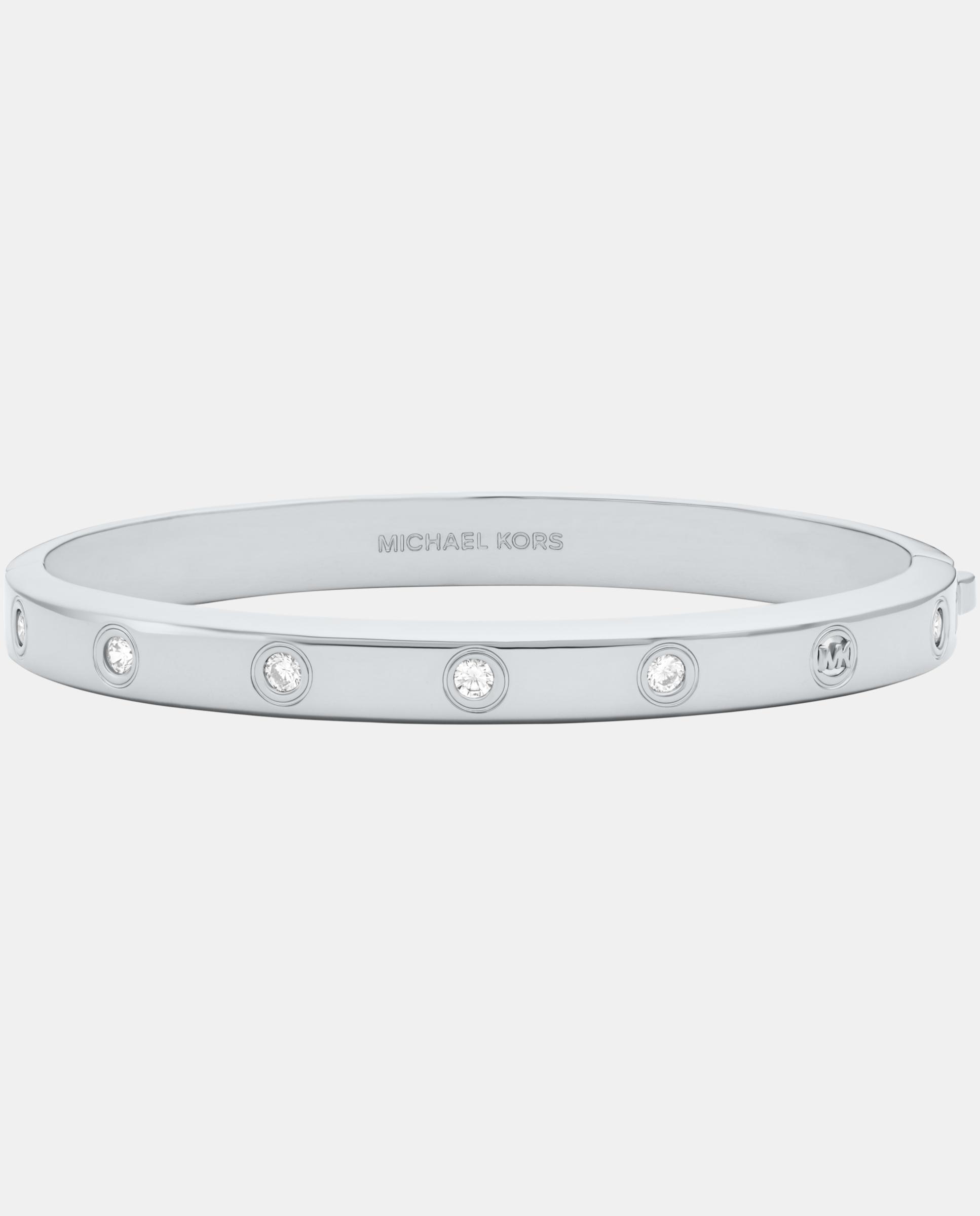 Pulsera de mujer tipo brazalete de estaciones con piedra - Michael Kors - Plateado Plateado-1