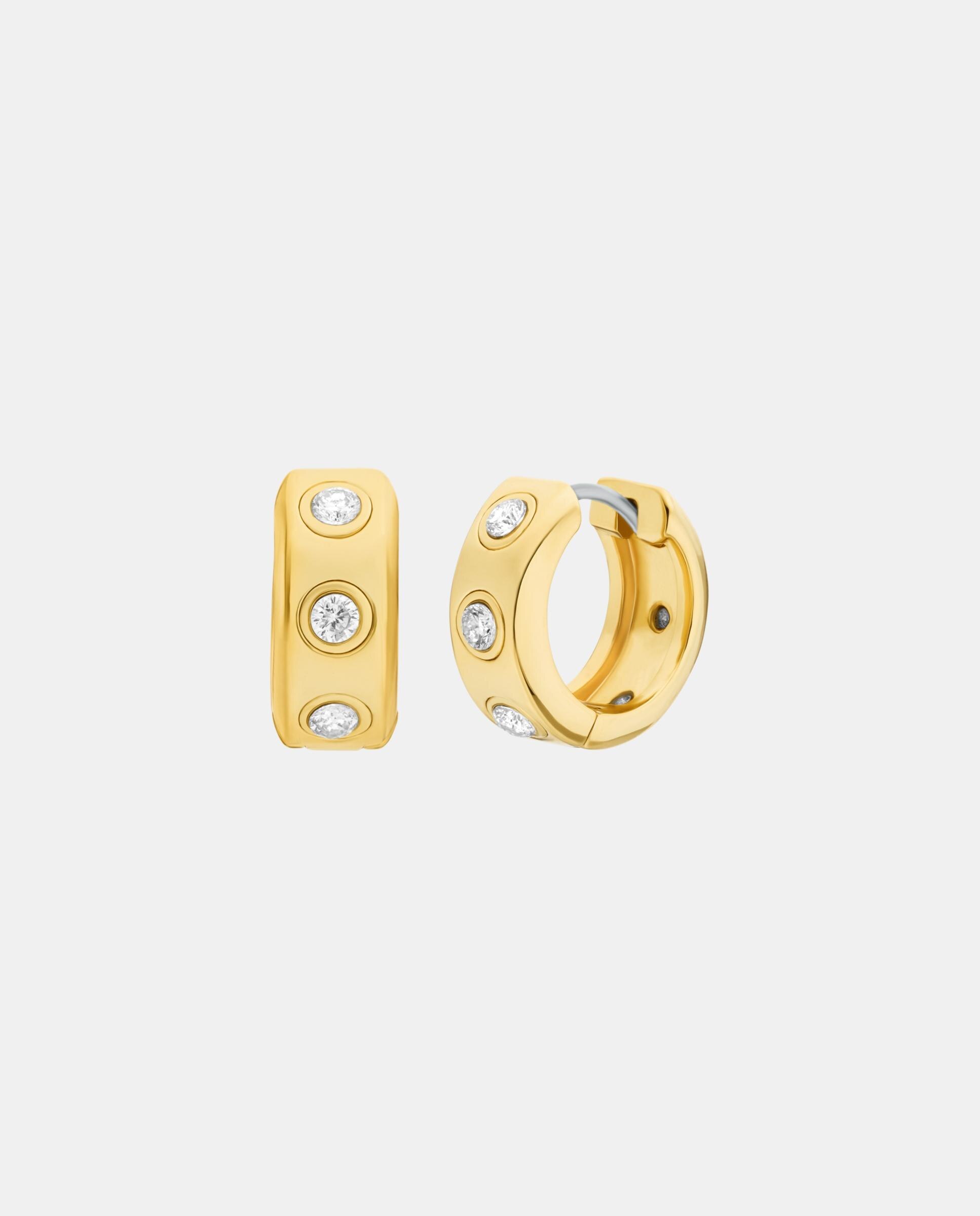 Pendientes de mujer huggie de estaciones con piedra - Michael Kors - Dorado Dorado-1