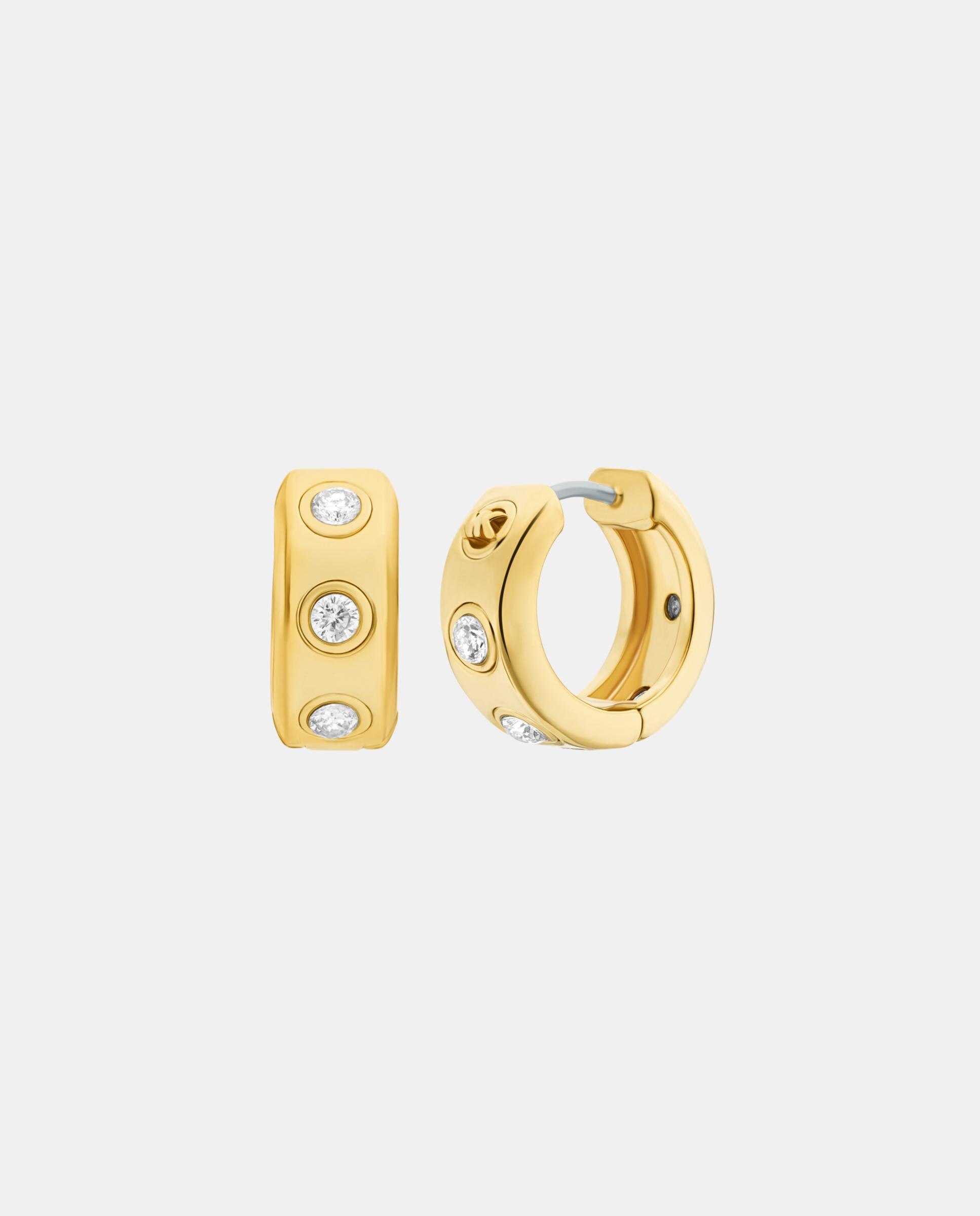 Pendientes de mujer huggie de estaciones con piedra - Michael Kors - Dorado Dorado-2