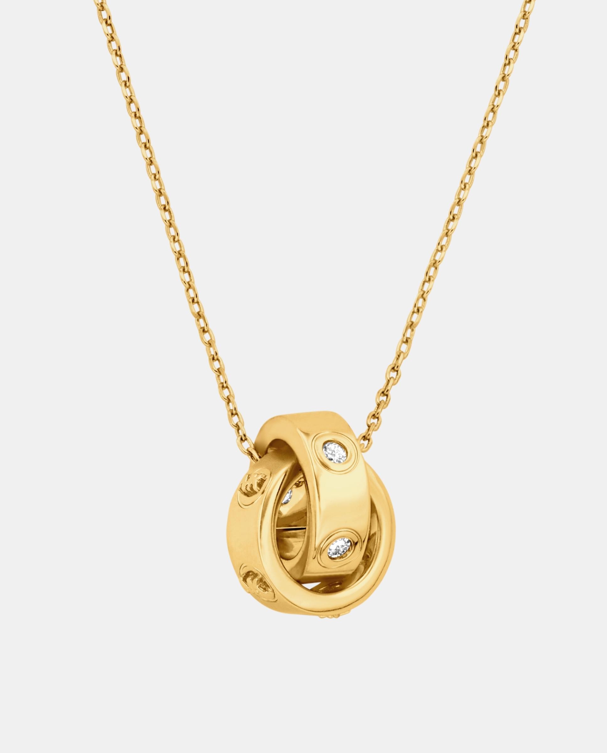 Imagen 1 de Collar de mujer premium mkj8654710 de latón y circonita cúbica Dorado