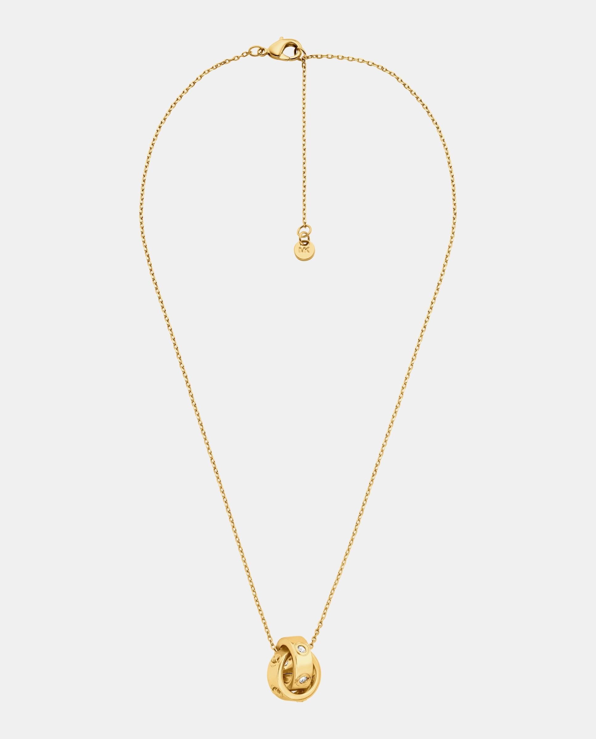Imagen 2 de Collar de mujer premium mkj8654710 de latón y circonita cúbica - Michael Kors - Dorado Dorado