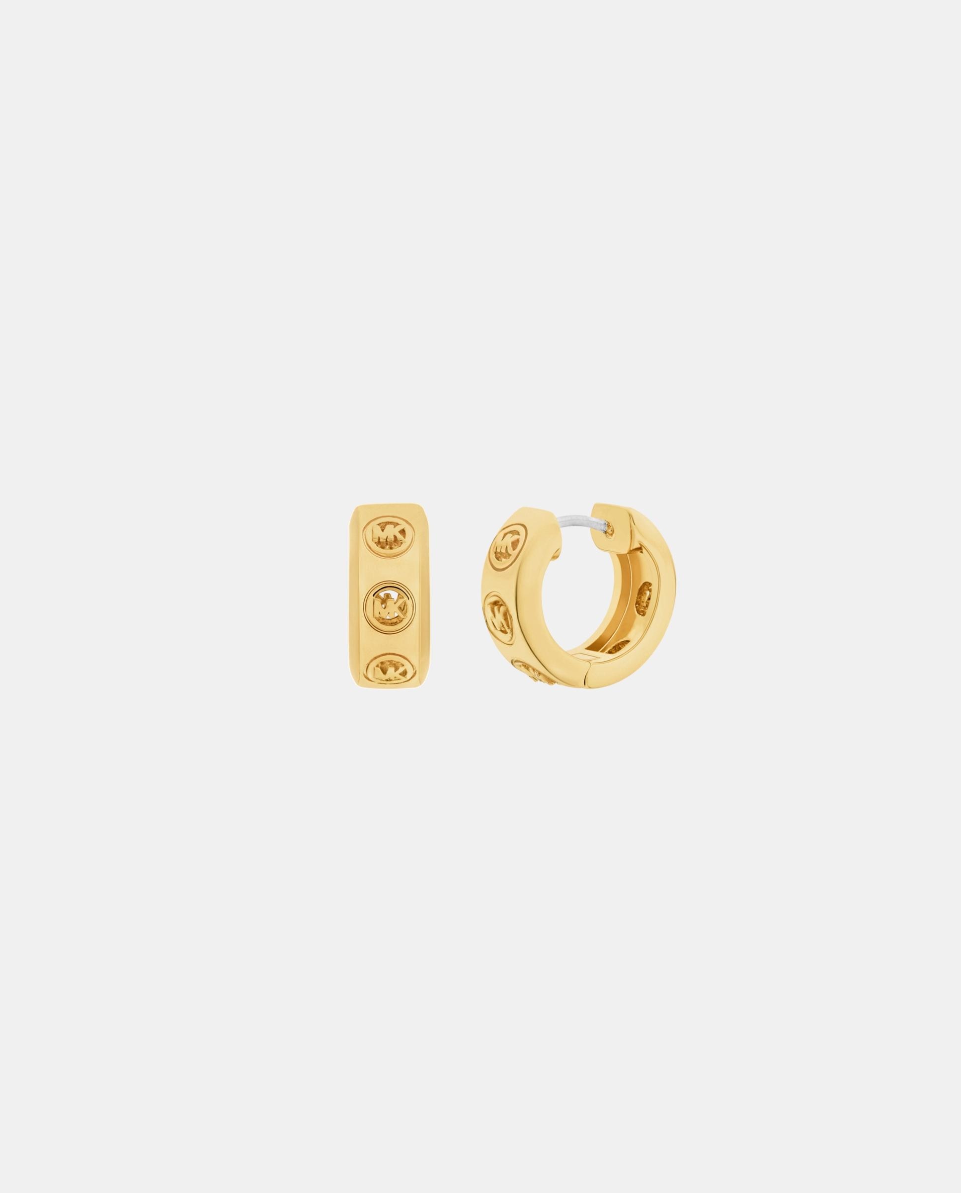 Pendientes de mujer huggie con logotipo - Michael Kors - Dorado Dorado-2