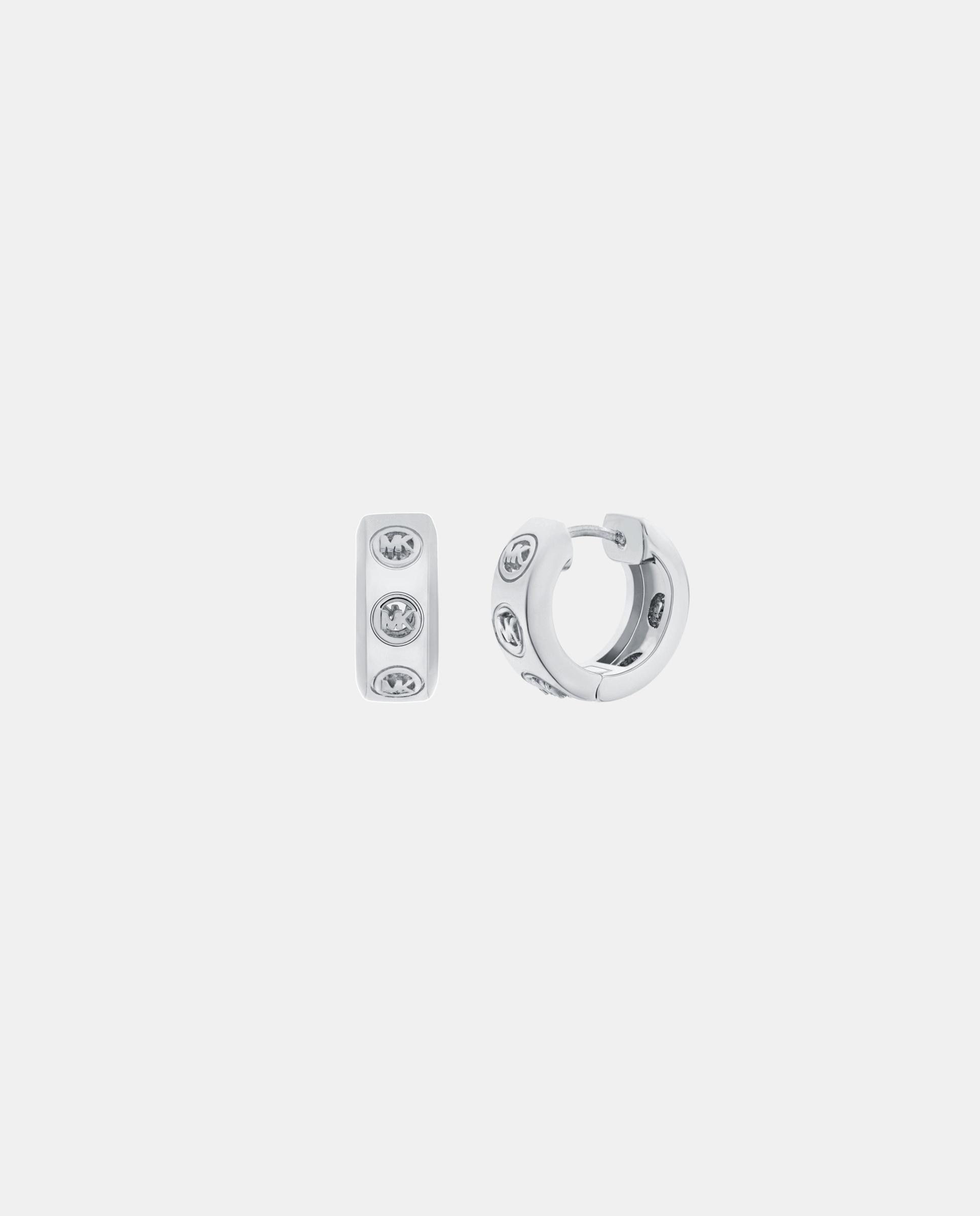 Pendientes de mujer huggie con logotipo - Michael Kors - Plateado Plateado-2