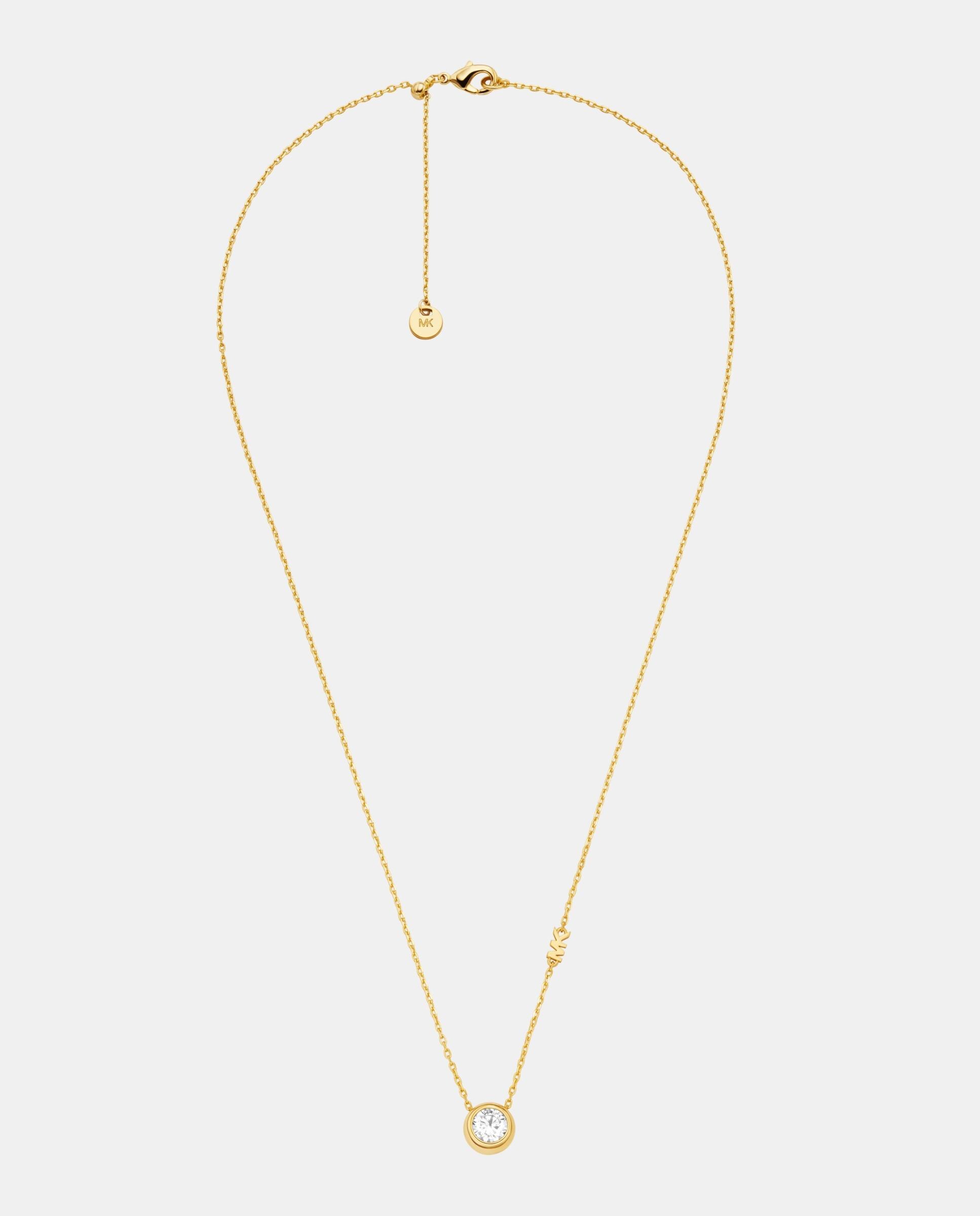Collar de mujer con colgante de piedra de solitario - Michael Kors - Dorado Dorado-2