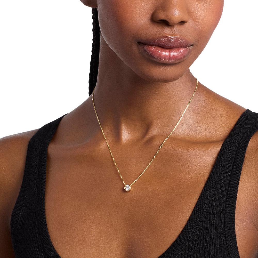 Collar de mujer con colgante de piedra de solitario - Michael Kors - Dorado Dorado-3
