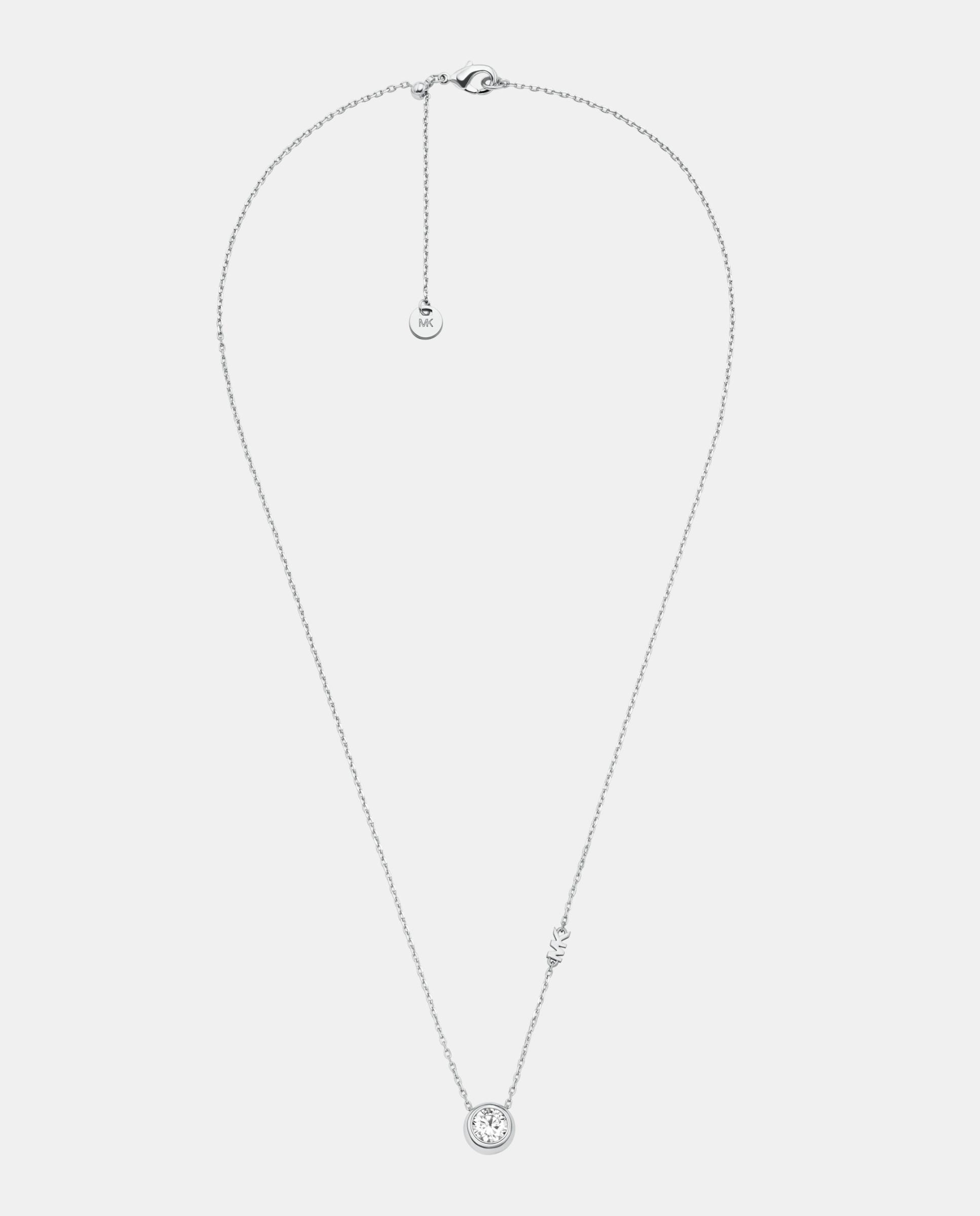 Collar de mujer con colgante de piedra de solitario - Michael Kors - Plateado Plateado-2