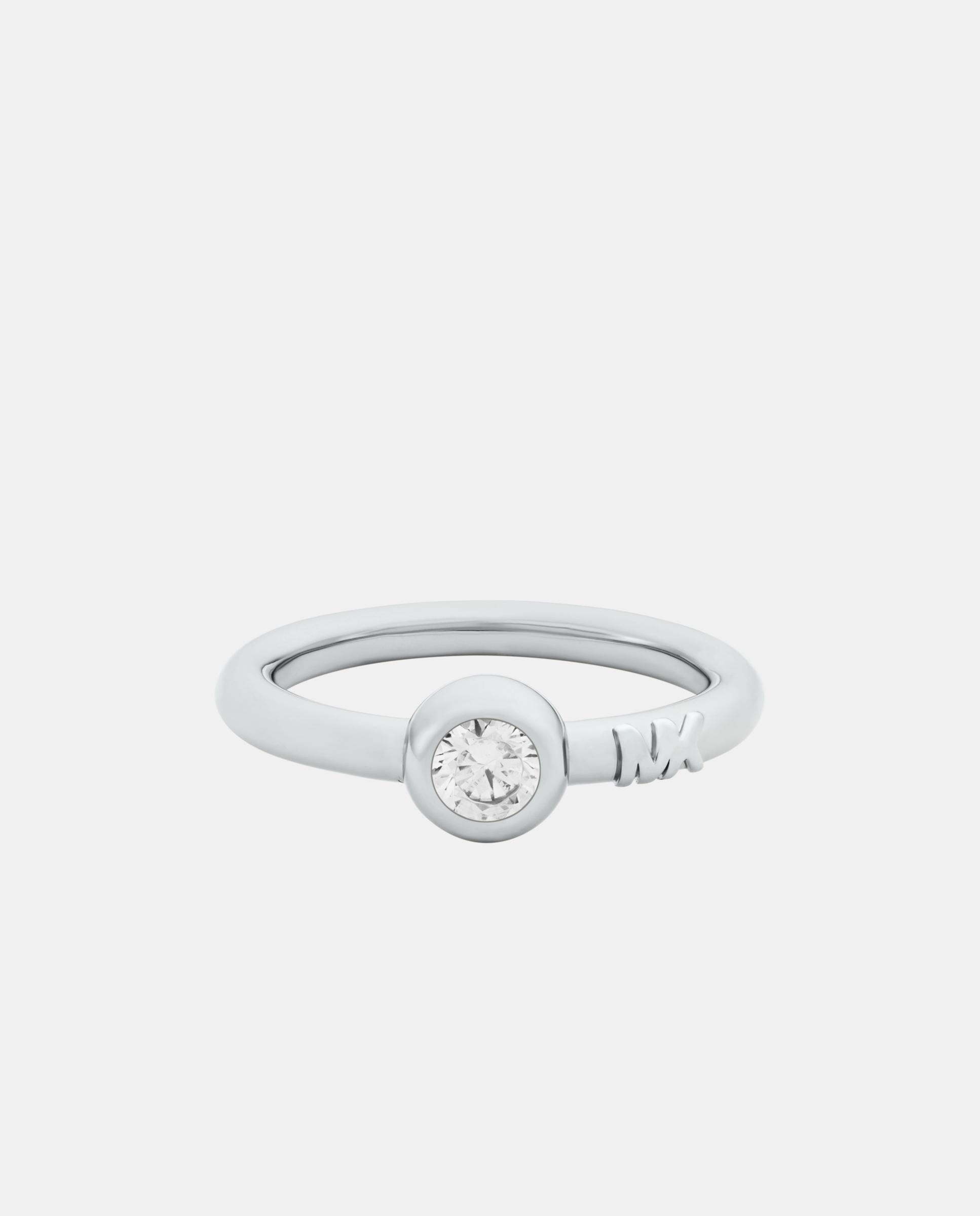 Imagen 2 de Anillo de mujer premium de latón y circonita cúbica - Michael Kors - Plateado Plateado