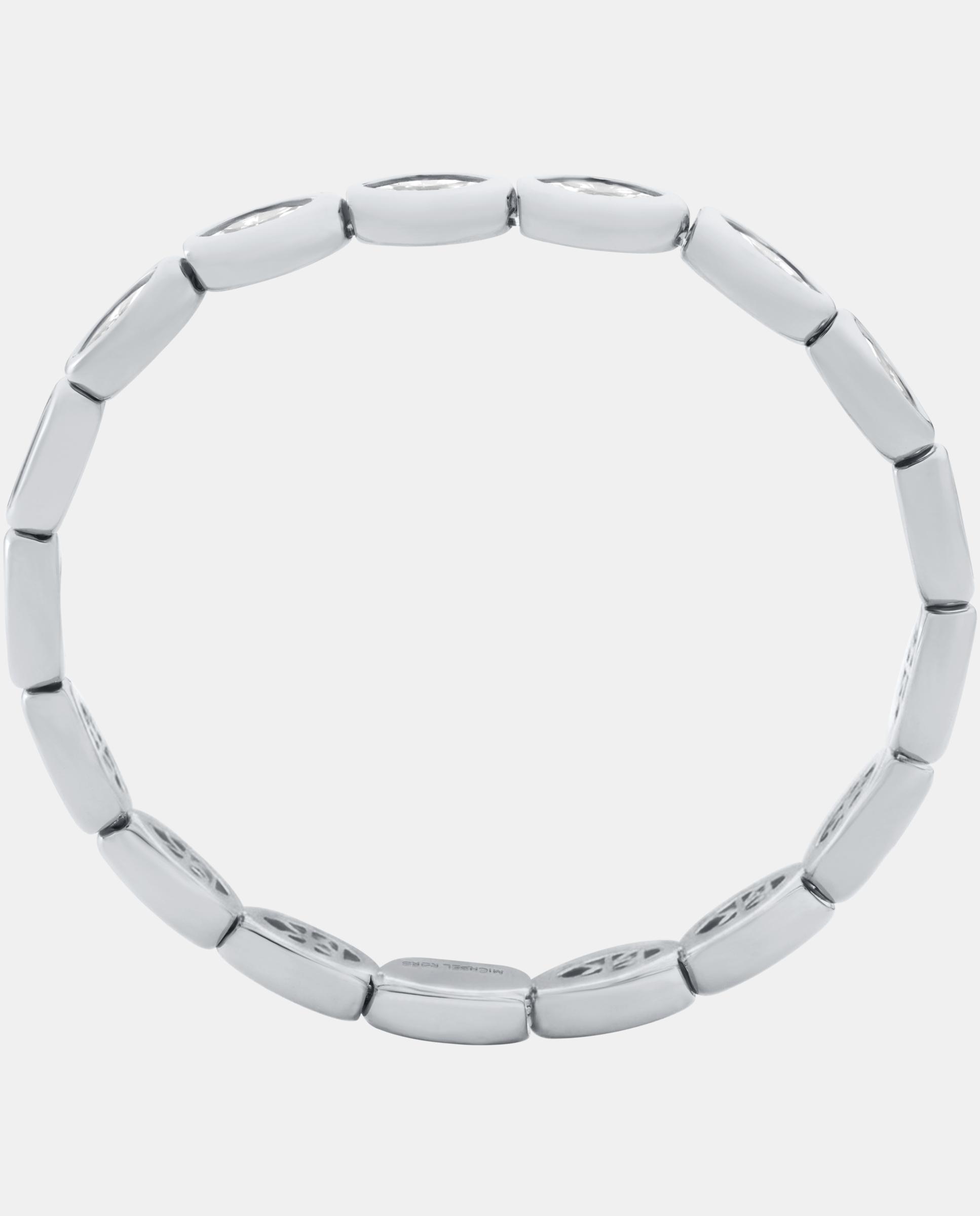 Pulsera tennis de mujer de tenis elástica con talla marquise - Michael Kors - Plateado Plateado-2