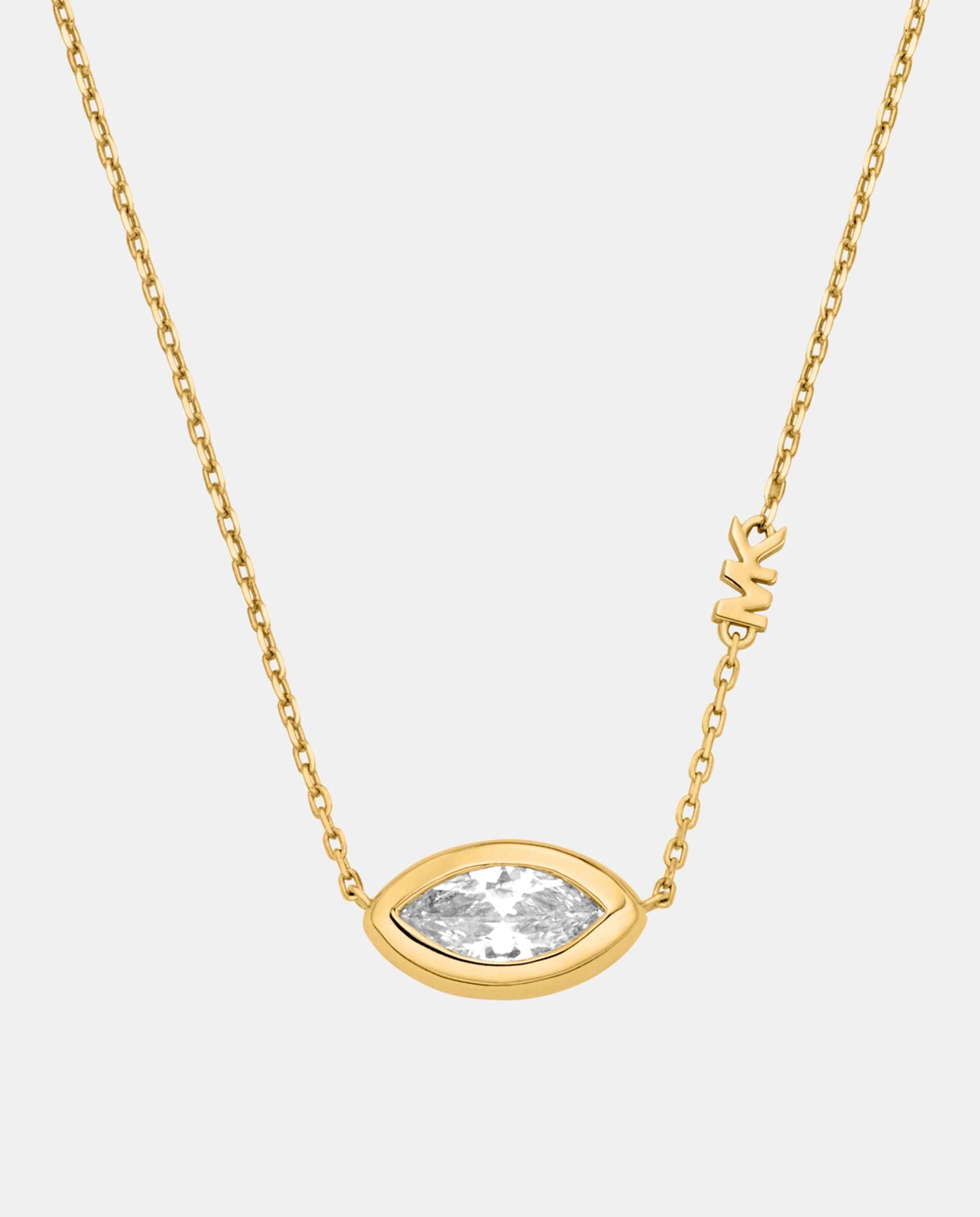 Imagen 0 de Collar de mujer con colgante de talla marquise Dorado