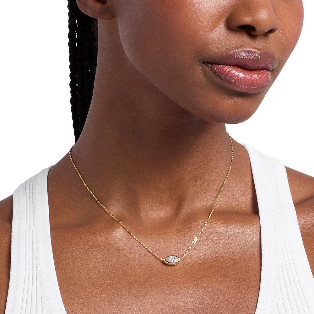 Collar de mujer con colgante de talla marquise - Michael Kors - Dorado Dorado-3