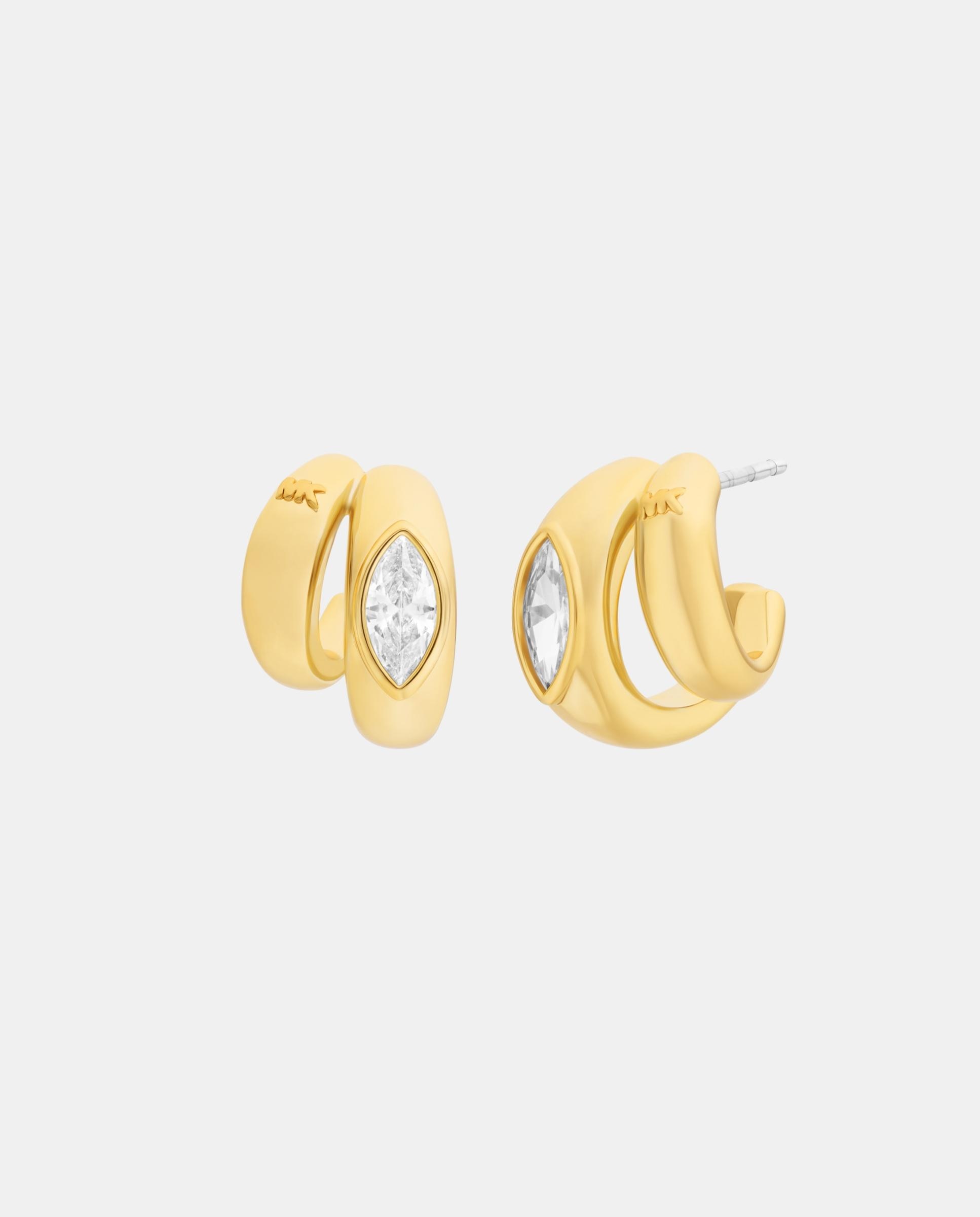 Pendientes de mujer huggie dobles con talla marquise - Michael Kors - Dorado Dorado-1