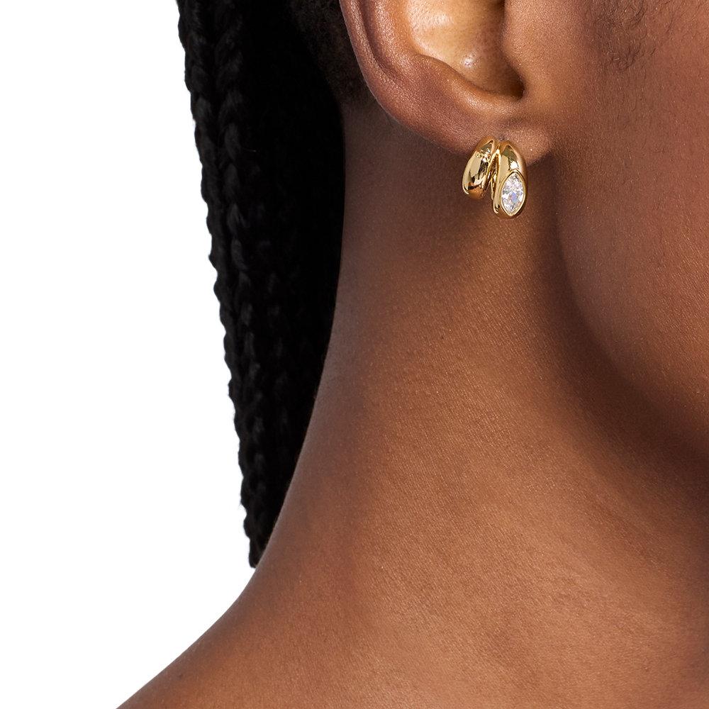 Pendientes de mujer huggie dobles con talla marquise - Michael Kors - Dorado Dorado-3