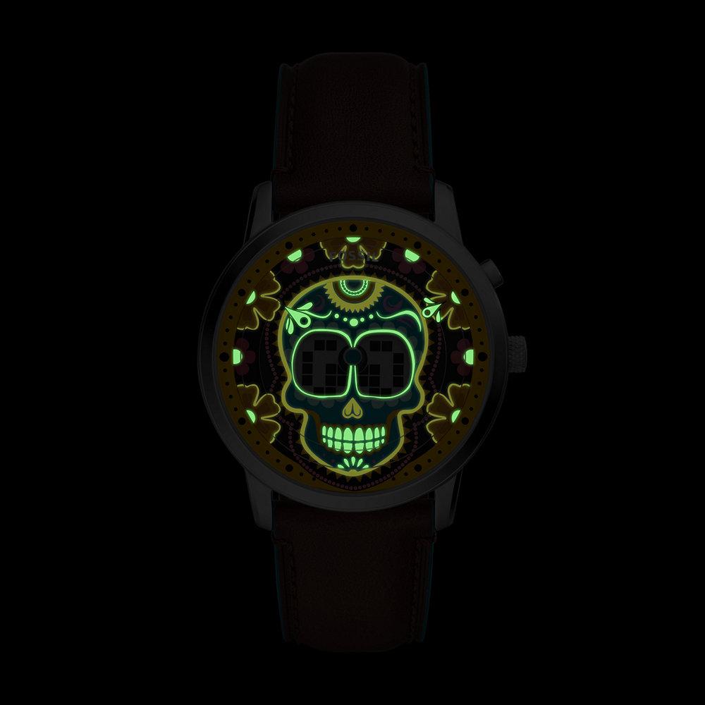 Reloj le1248 de hombre día de los muertos big tic edición limitada - Fossil - Plateado Plateado-6