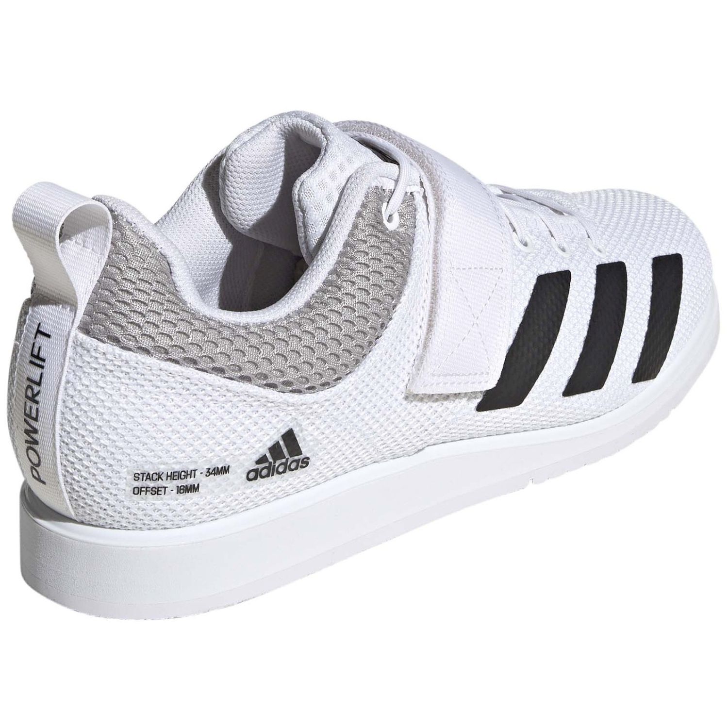 Zapatillas de halterofilia de hombre Powerlift 5 adidas - Blanco / Negro Blanco / Negro-5