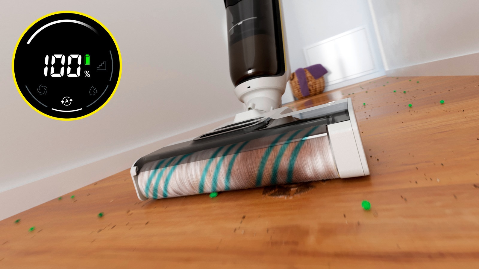 Fregona eléctrica sin cable Kärcher FCV4 Dry Pet&Home - Blanco Blanco-3