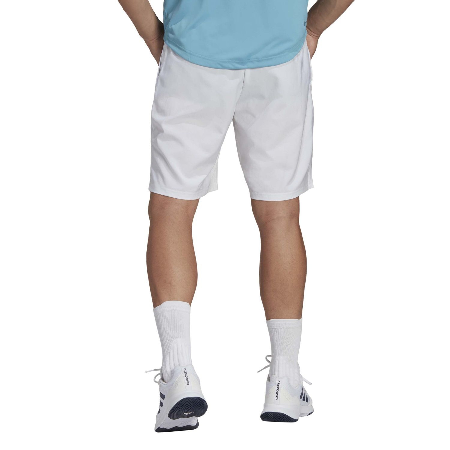 Pantalón corto de tenis y pádel de hombre CLUB 3STR adidas - Blanco Blanco-2