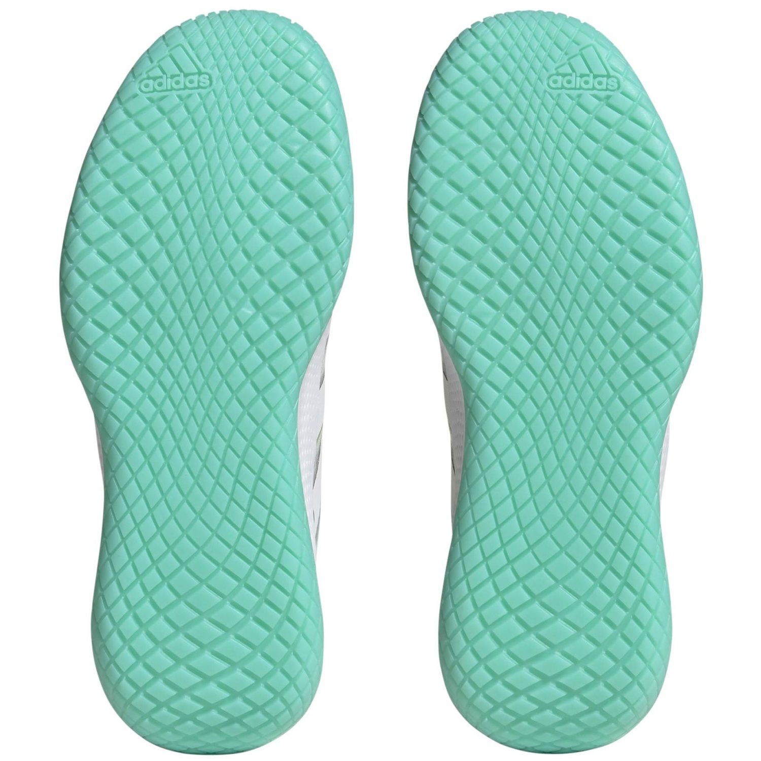 Zapatillas indoor de mujer FORCEBOUNCE adidas - Blanco / Turquesa Blanco / Turquesa-2