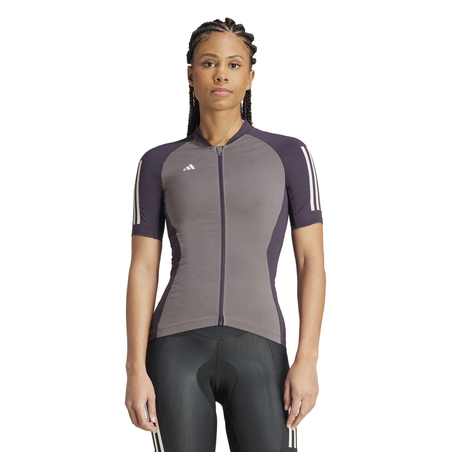 Maillot de Ciclismo Essentials 3-stripes Adidas Cinzento-2