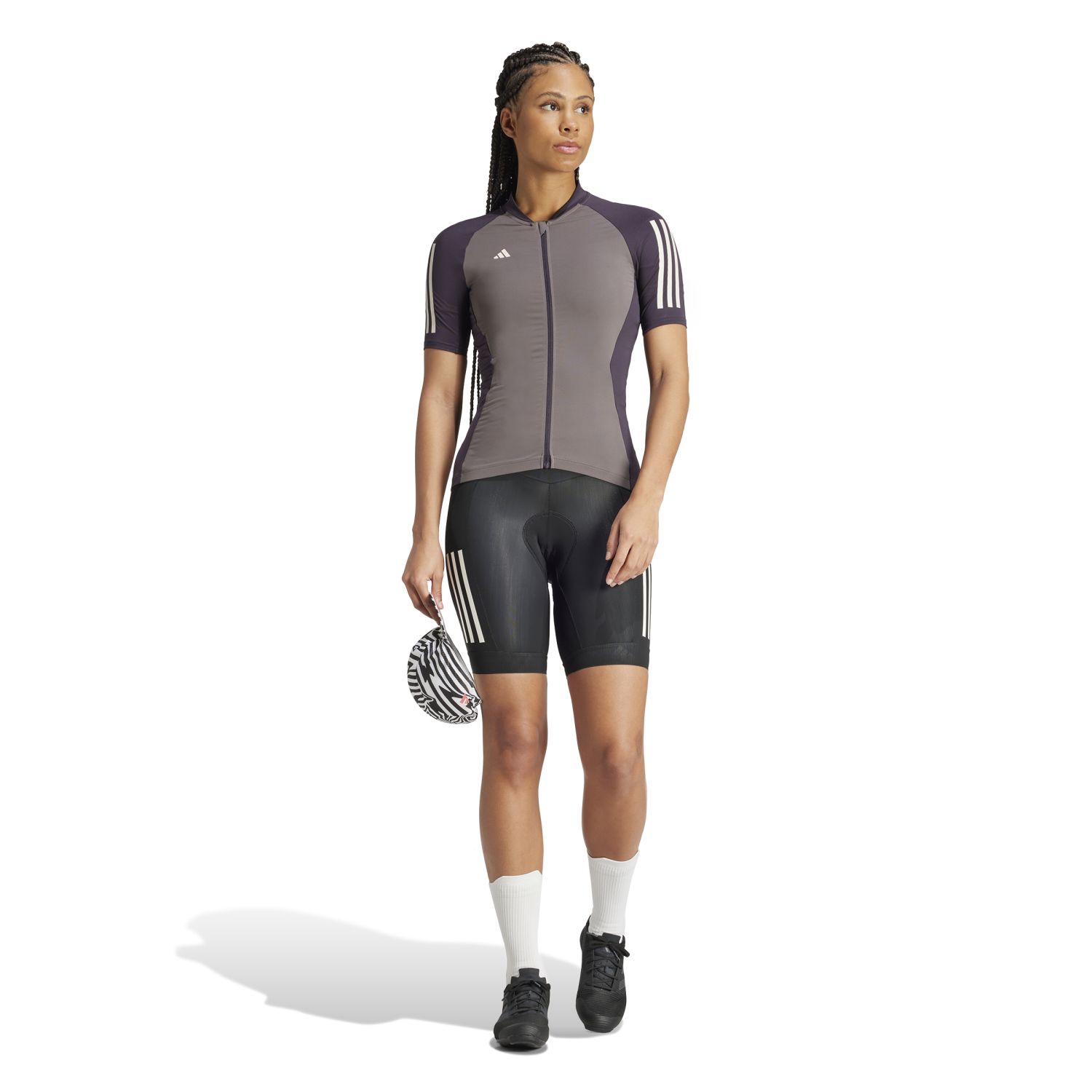 Maillot de Ciclismo Essentials 3-stripes Adidas Cinzento-4