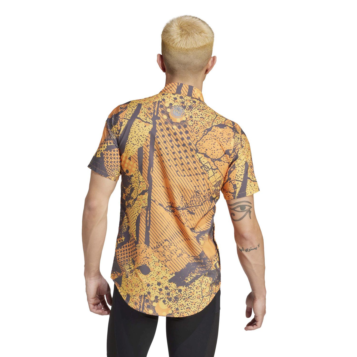Camisa de Ciclismo Ts Tch Kc Adidas Cinzento / Laranja-3