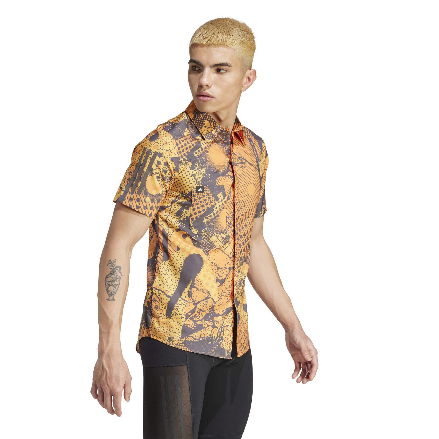 Camisa de Ciclismo Ts Tch Kc Adidas Cinzento / Laranja-5