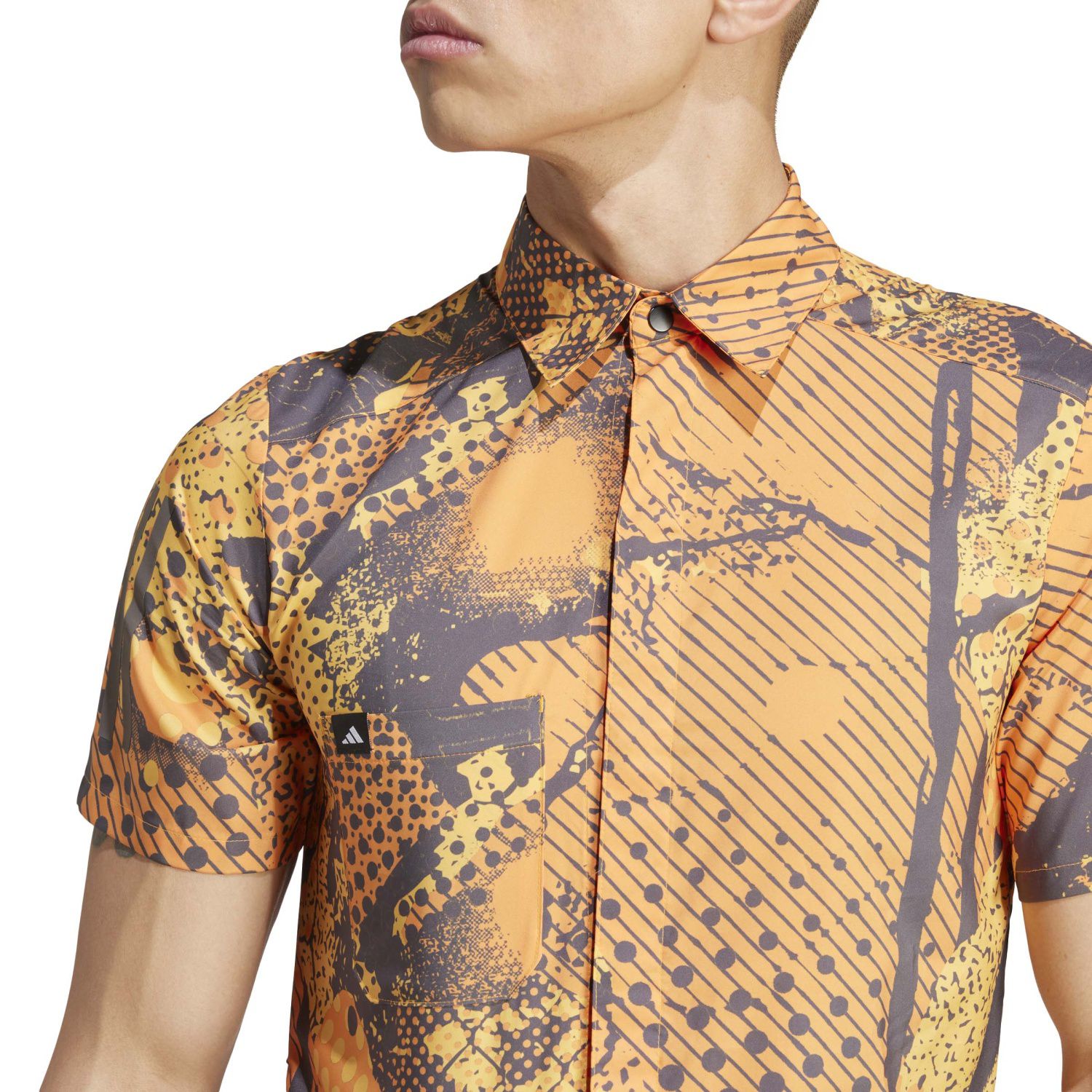 Camisa de Ciclismo Ts Tch Kc Adidas Cinzento / Laranja-7