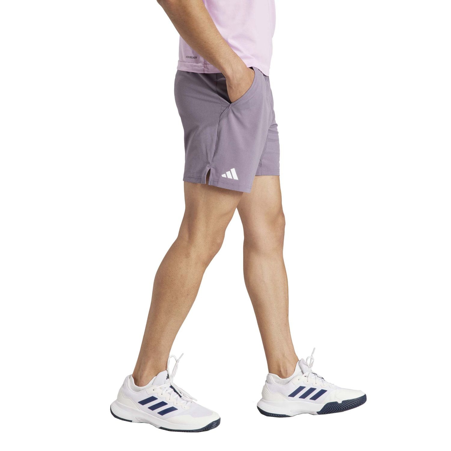 Pantalón corto de tenis de hombre ERGO 2 adidas - Lila Lila-3