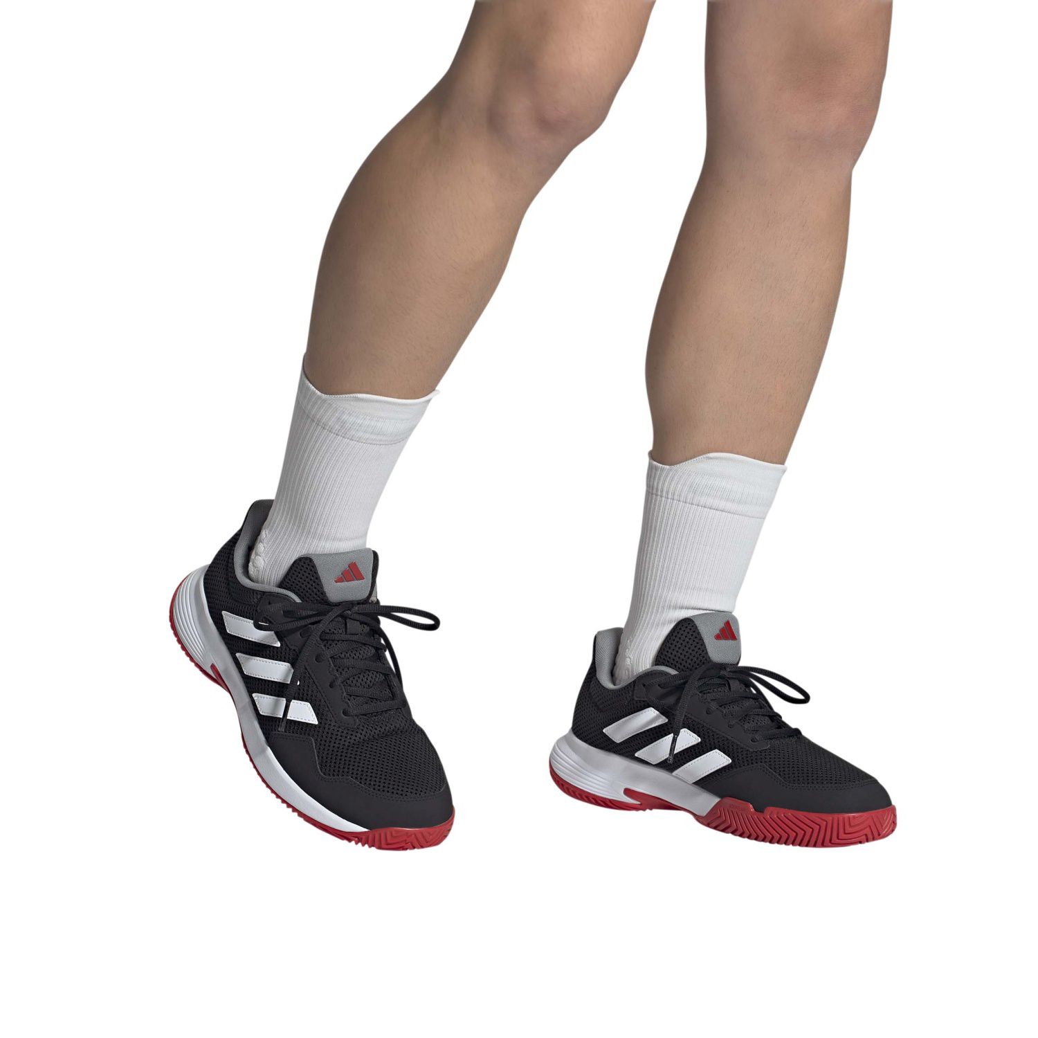 Zapatillas de tenis de hombre Court Spec 2 Tennis Adidas - Negro / Rojo Negro / Rojo-5