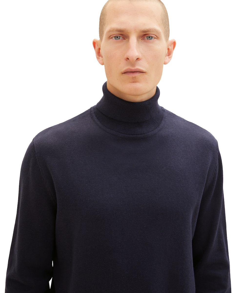 Jersey Fino Hombre Sudadera Con Cuello Alto Tom Tailor Hombre