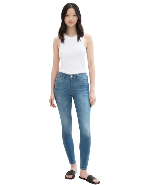 Imagen 0 de Vaquero de mujer Nela fit pitillo cintura media