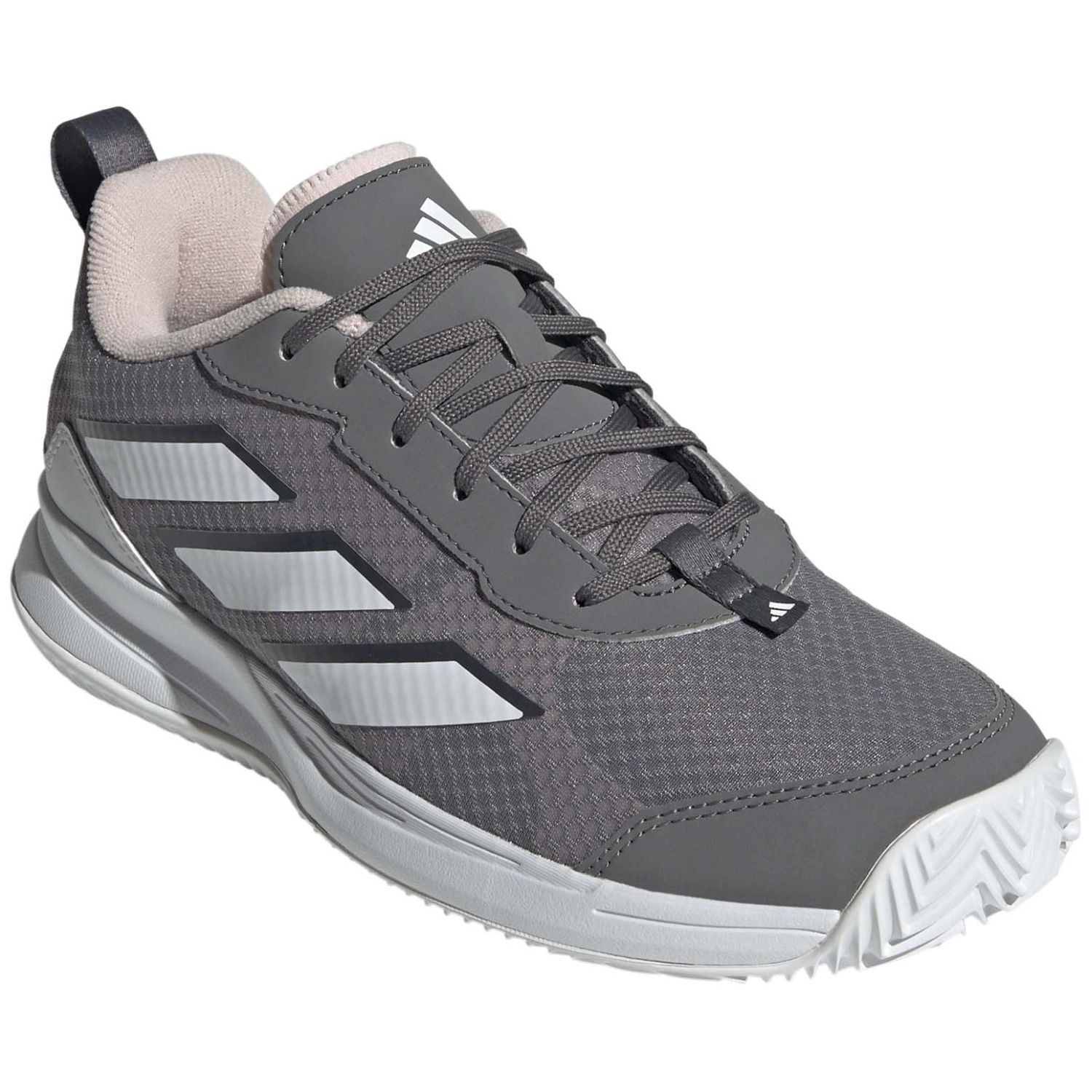 Zapatillas de tenis y pádel de mujer AVAFLASH CLAY adidas - Blanco Gris / Rosa-4